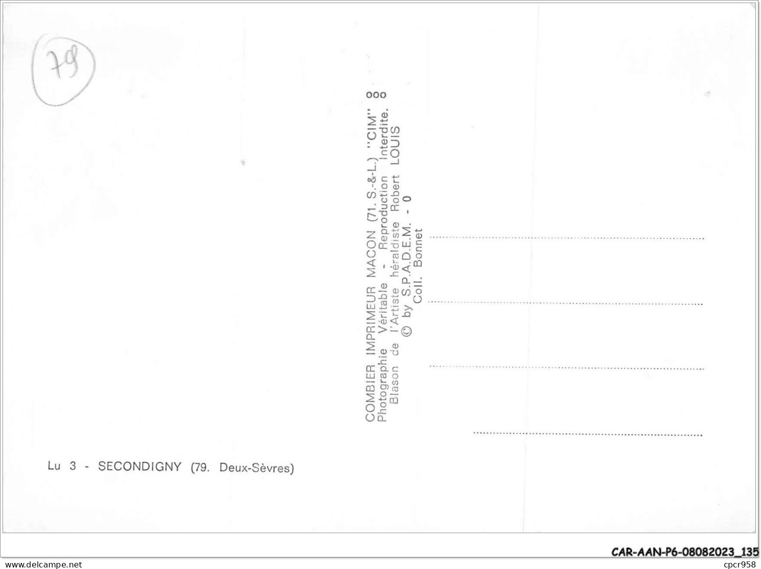 CAR-AANP6-79 CPSM-0526 - SECONDIGNY - Vue D'ensemble - 15x10cm - Secondigny