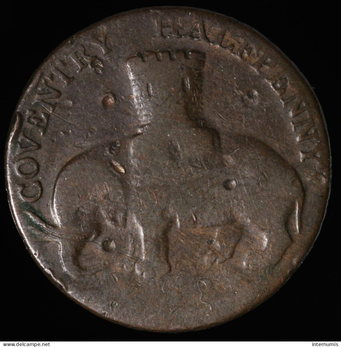  Grande-Bretagne / United Kingdom, Lady Godiva, Coventry Halfpenny, 1792, , Cuivre (Copper), TB (F),
DH# 237, Atkins#177 - Altri & Non Classificati