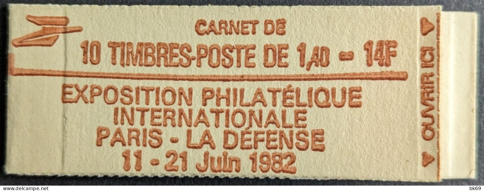 2102 C5a Conf. 6 Gomme Mate Tropical Carnet Sabine 1.40F Rouge - Modernes : 1959-...