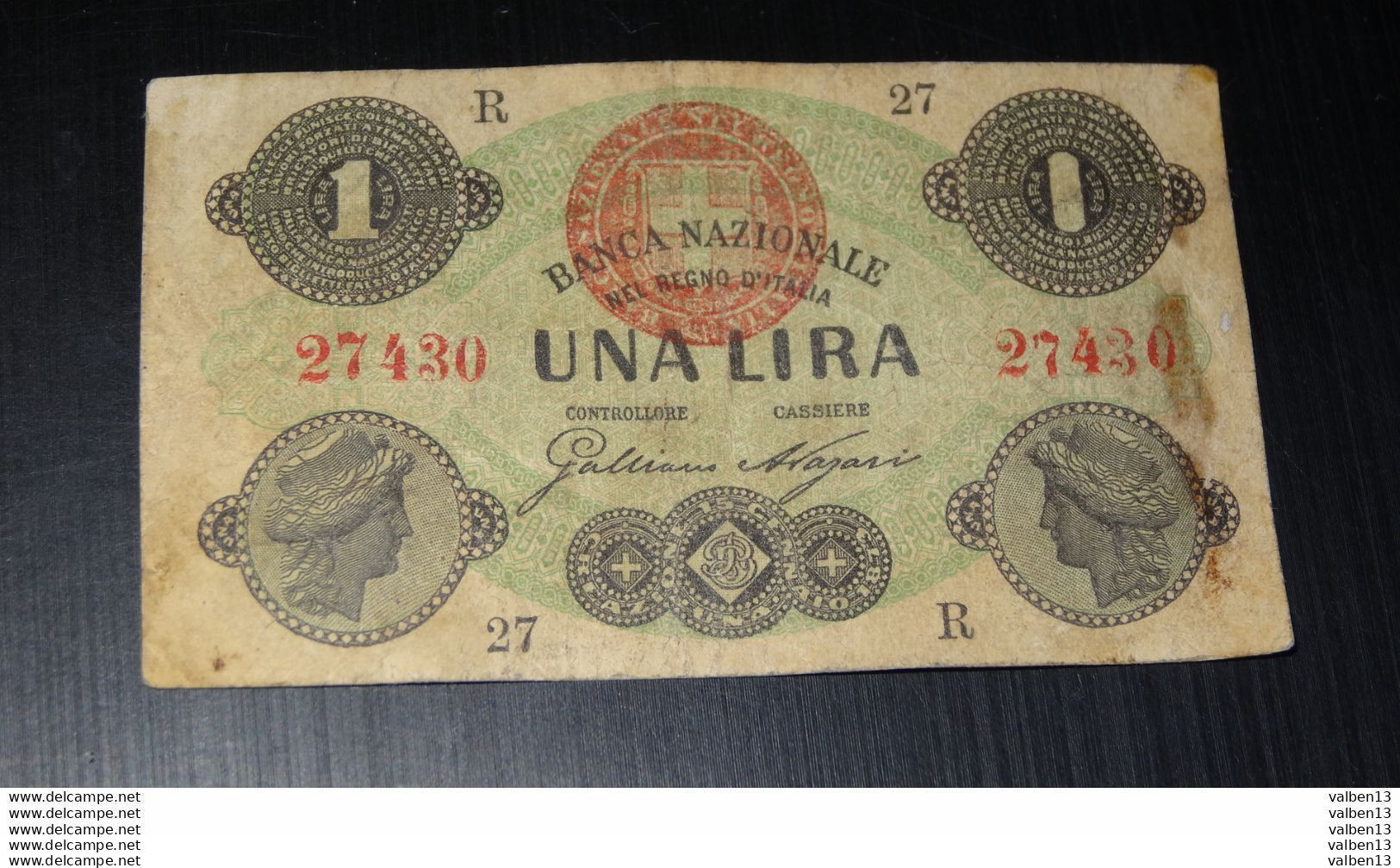 ITALIE : Banca Nazionale UNA LIRA ......... CL-14-1 - Other & Unclassified