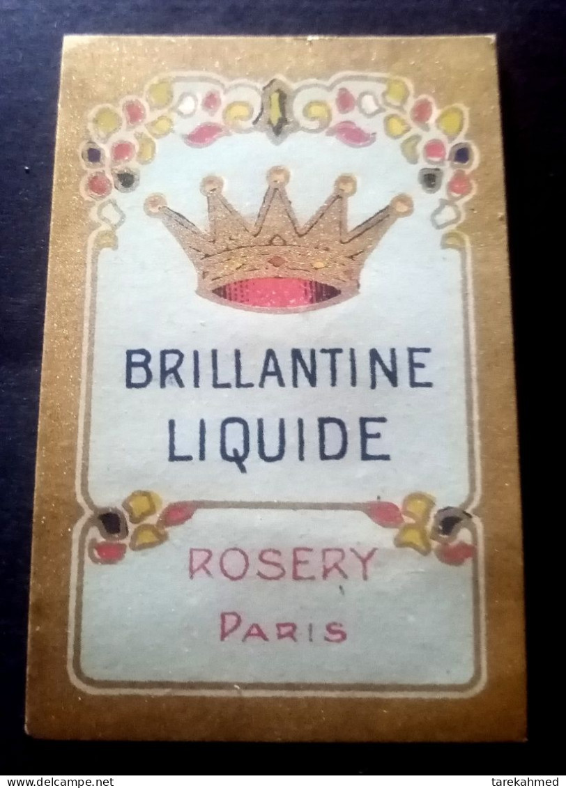 Kingdom Of EGYPT, Brillantine Liquide Rare Label.Rosery Paris - Etiquetas