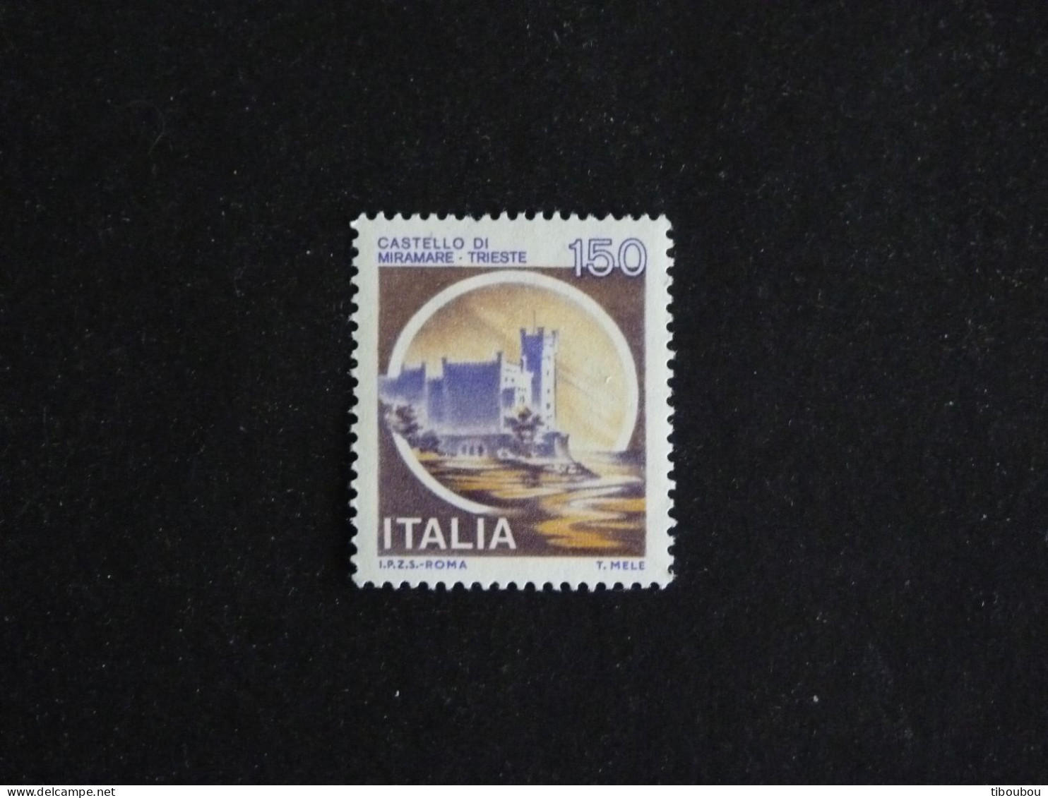 ITALIE ITALIA YT 1442 ** MNH - CHATEAU DE MIRAMARE TRISTE - 1971-80: Nieuw/plakker