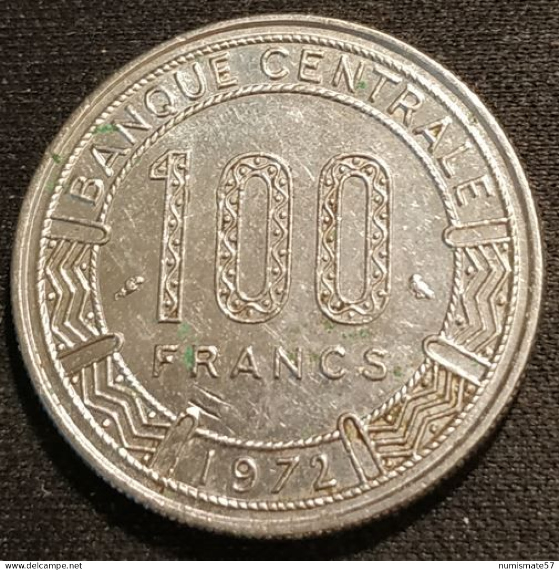 Pas Courant - CONGO - 100 FRANCS 1972 - KM 1 - Congo (République 1960)