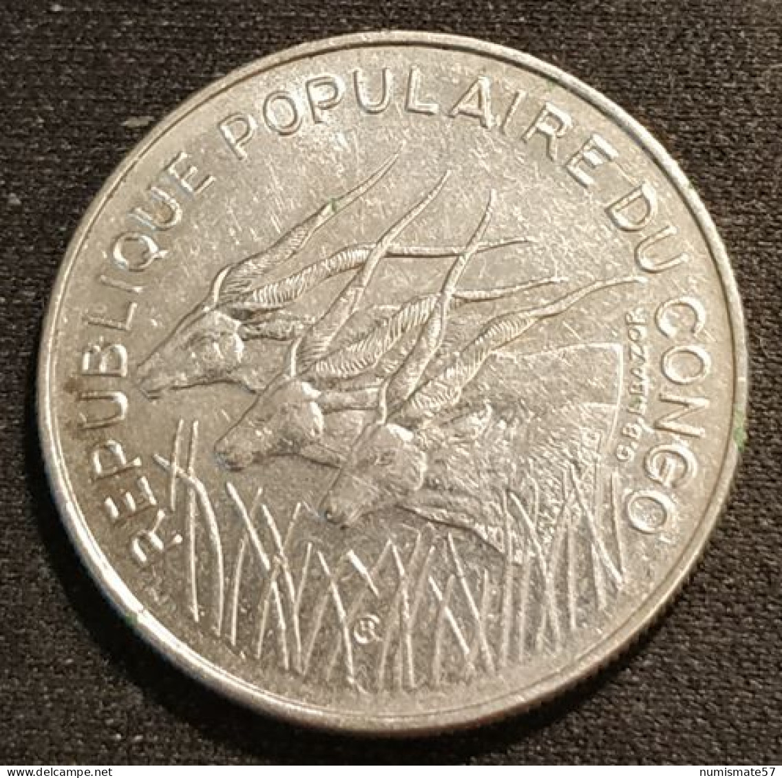 Pas Courant - CONGO - 100 FRANCS 1972 - KM 1 - Congo (République 1960)