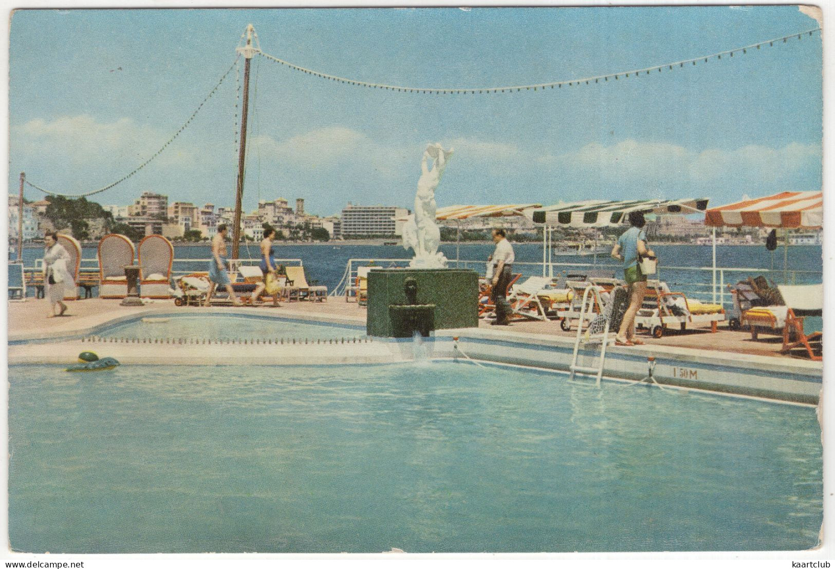 1124 - Palma De Mallorca - Piscina Hotel Mediterraneo - (Baleares, Espana/Spain) - Swimmingpool/Piscine - Palma De Mallorca