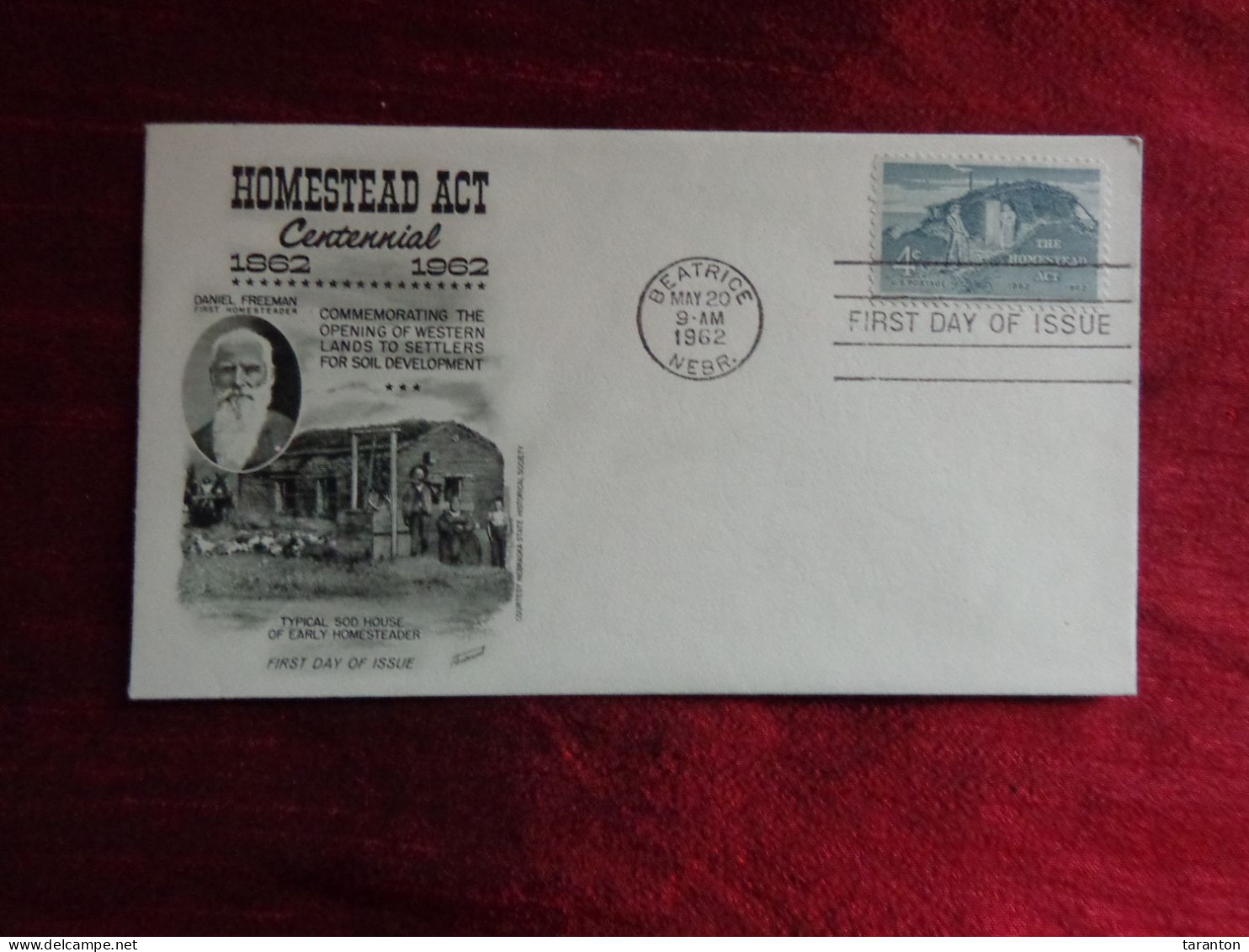 1962 - FDC - U.S.A., HOMESTEAD ACT - Collections (without Album)