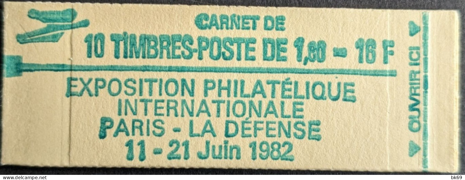 2155 C2 Conf. 7 Daté 6/ 3.9.81 Carnet Fermé Sabine 1.60F Rouge - Moderne : 1959-...