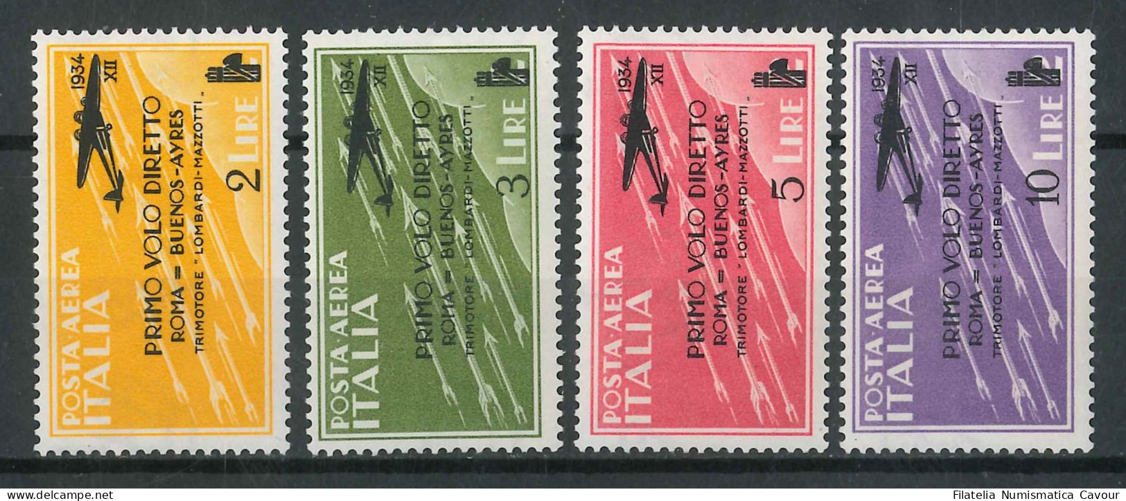 1934 - ** (Catalogo Sassone N.° PA 56/59) (45) - Airmail