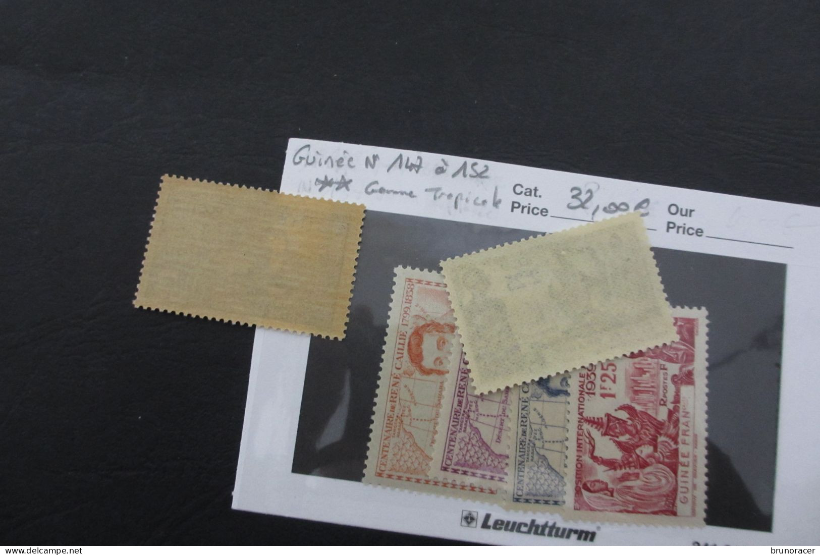 COLONIES GUINEE N°147 à 152 NEUF** GOMME TROPICALE COTE 32 EUROS VOIR SCANS - Unused Stamps