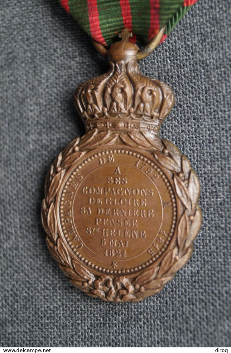 Napoléon,médaille,décoration,campagne De 1792 à 1815,Sainte-Elène 5/05/1821,originale,collection - Before 1871