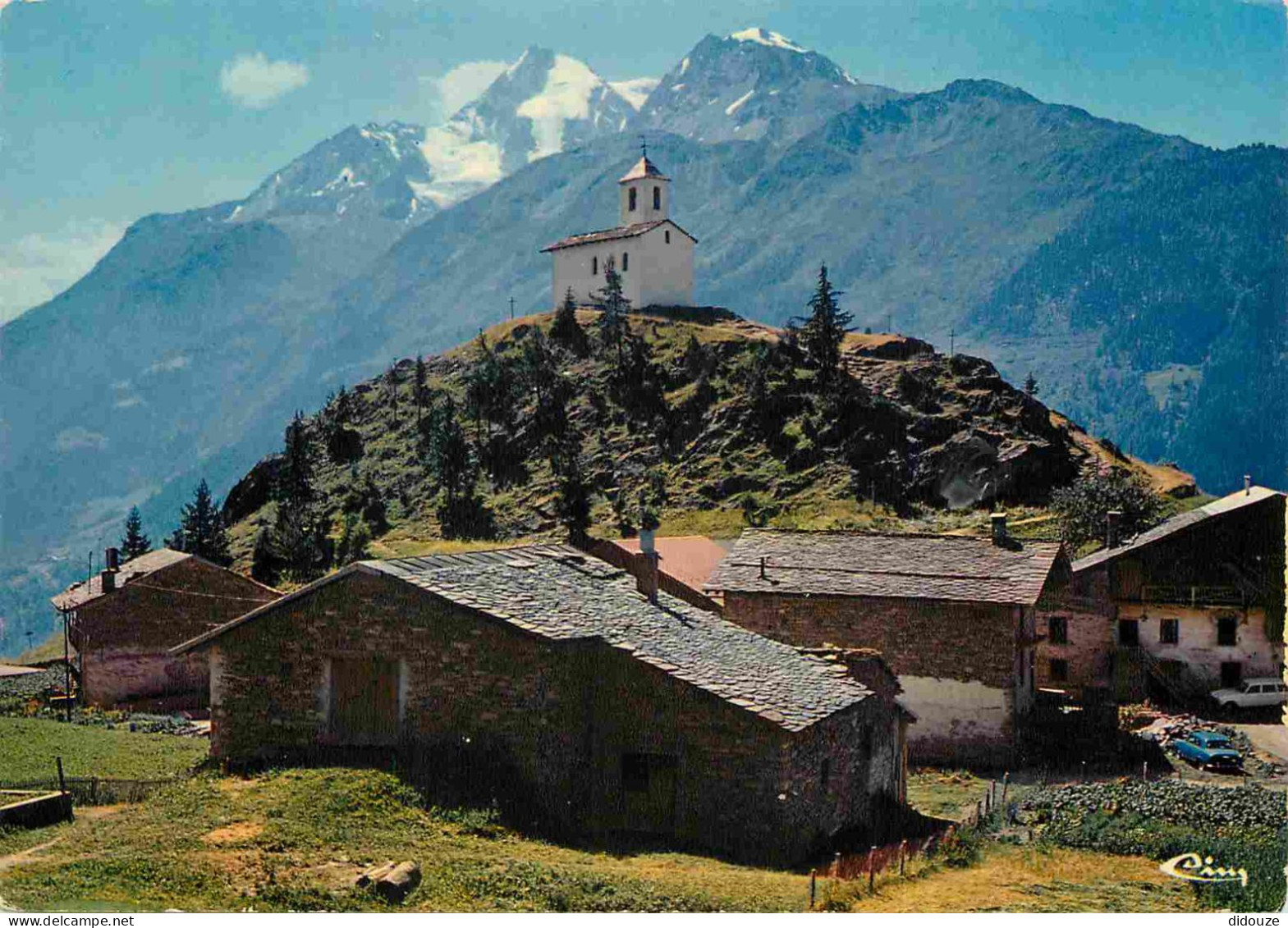 73 - Le Chatelard - Hameau Du Chatelard Et La Chapelle St-Michel - Au Fond Le Mont Pourri Alt 3782 M - CPM - Voir Scans  - Le Chatelard