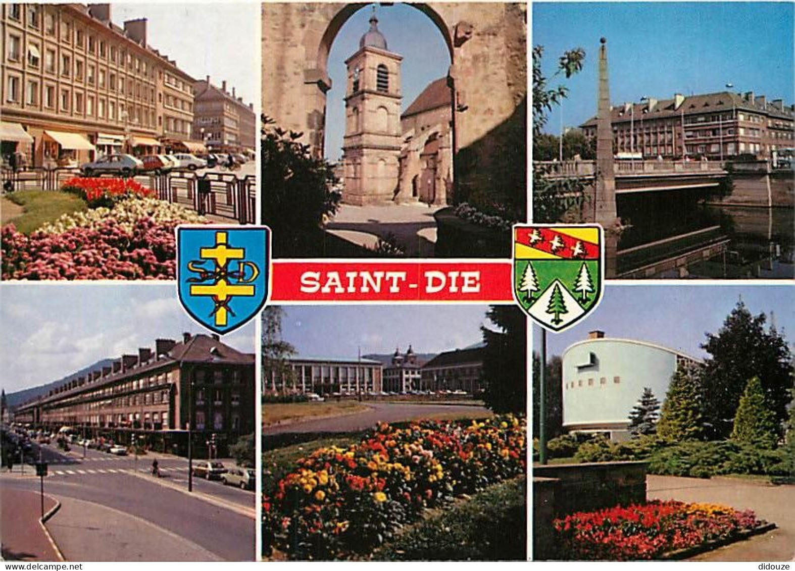 88 - Saint Dié Des Vosges - Multivues - Fleurs - Blasons - Carte Neuve - CPM - Voir Scans Recto-Verso - Saint Die