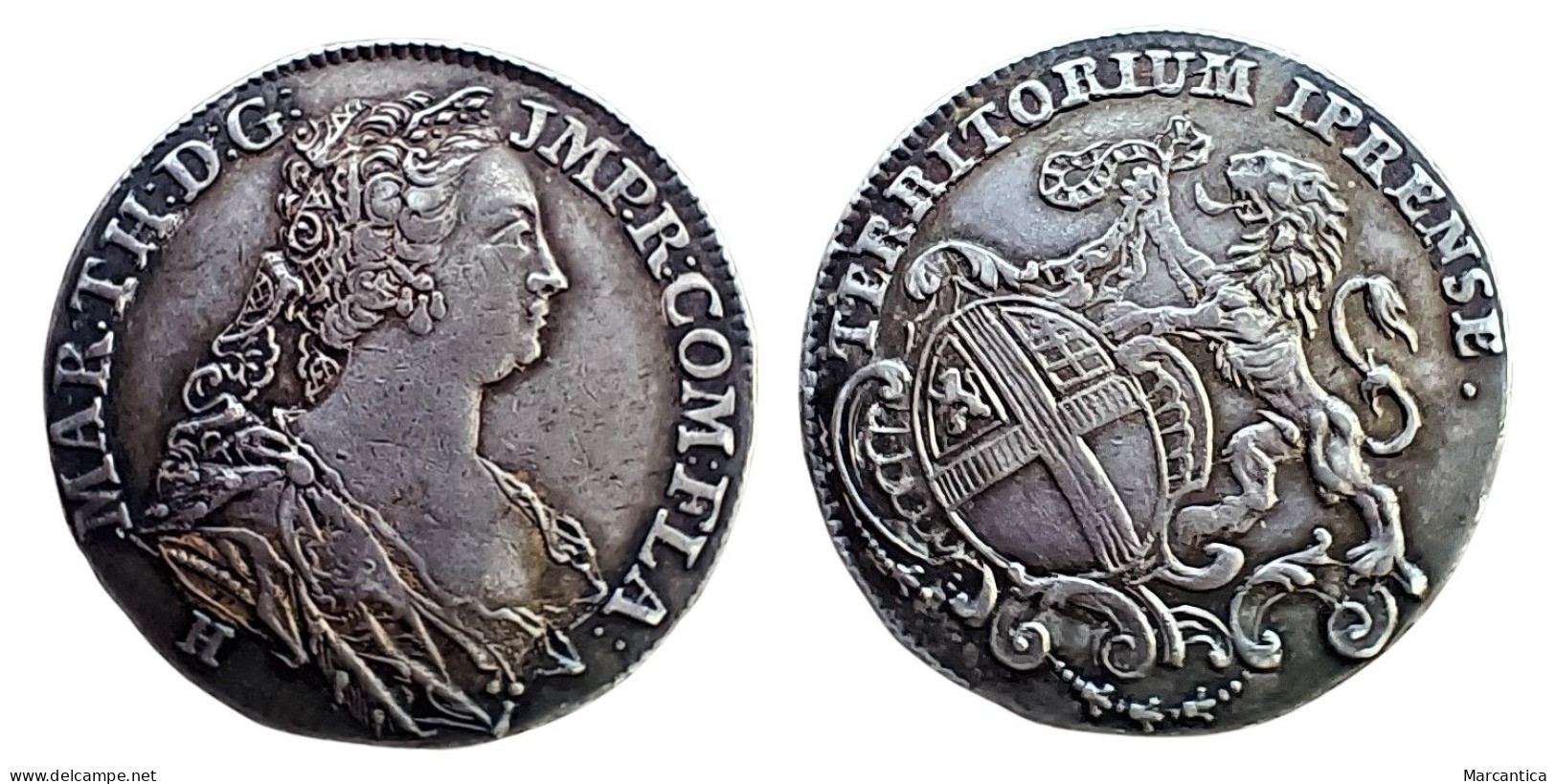 Maria Theresa, House Of Habsburg Silver Token (1750). - Other & Unclassified