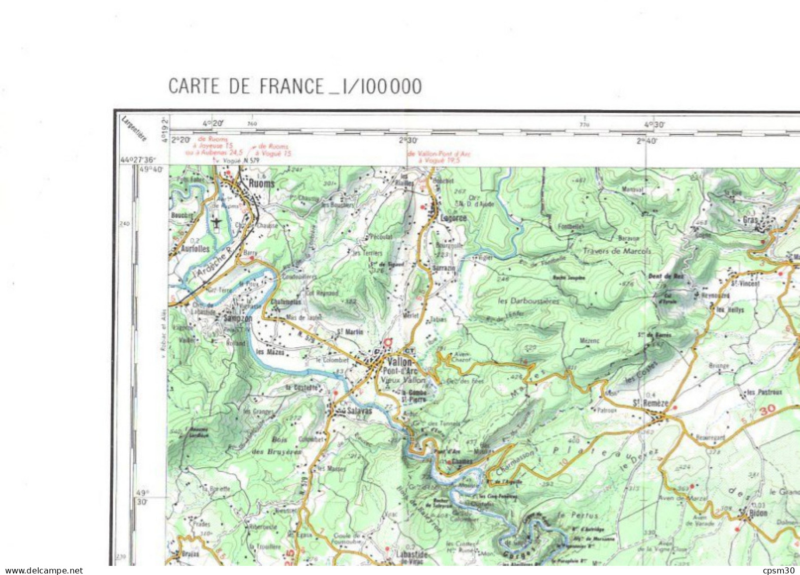 Carte Routière, France IGN Orange Et Ales Dans Sa Pochette, 1/100.000 - Roadmaps