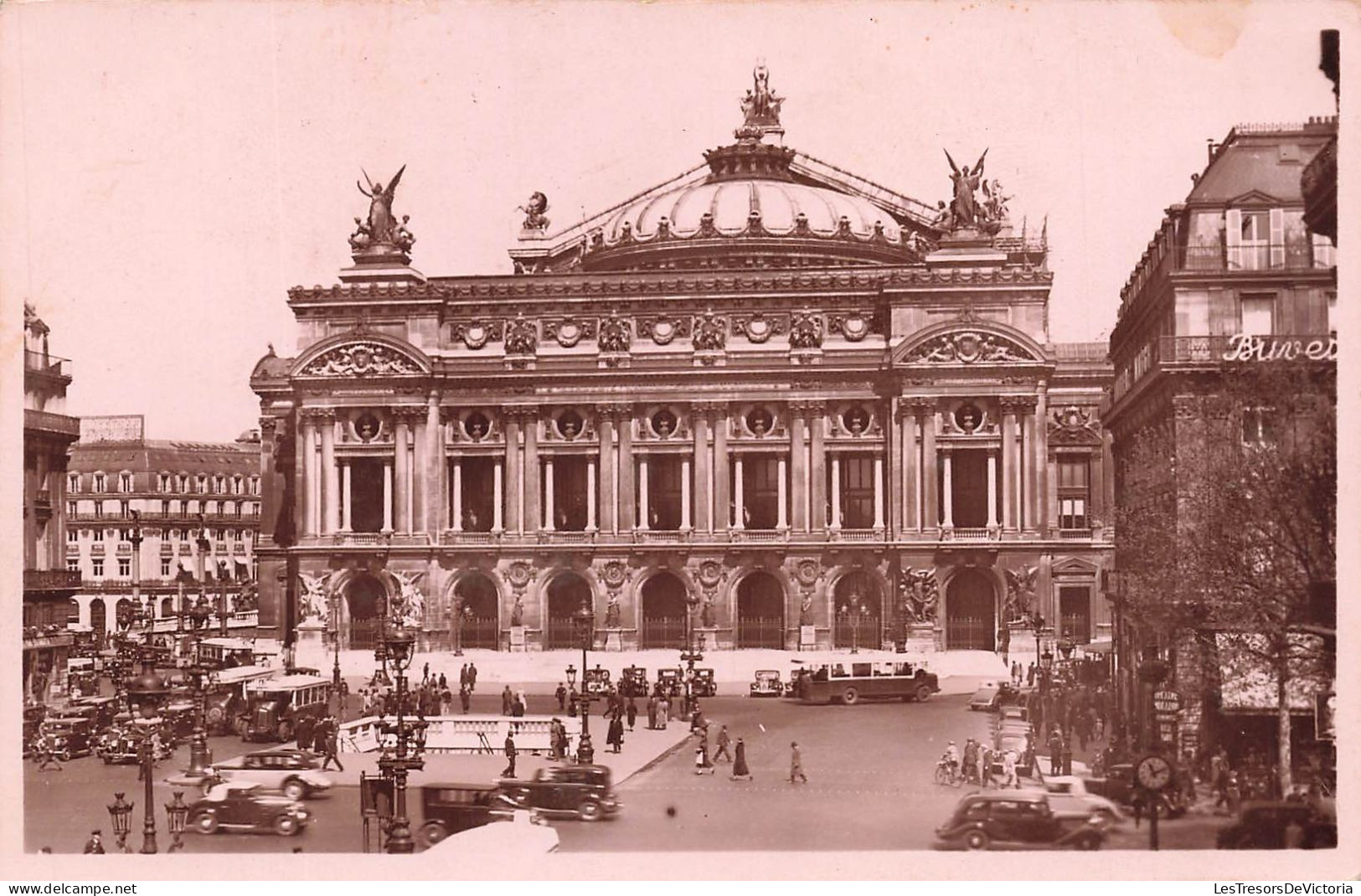 FRANCE - Paris - Vue Sur L'opéra - Vue Générale - Voitures - Animé - Carte Postale Ancienne - Other Monuments