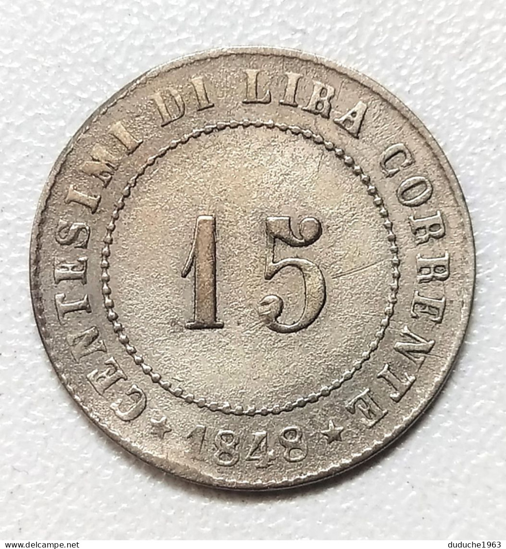 Italie - République De Venise 15 Centesimi 1848 - Venedig