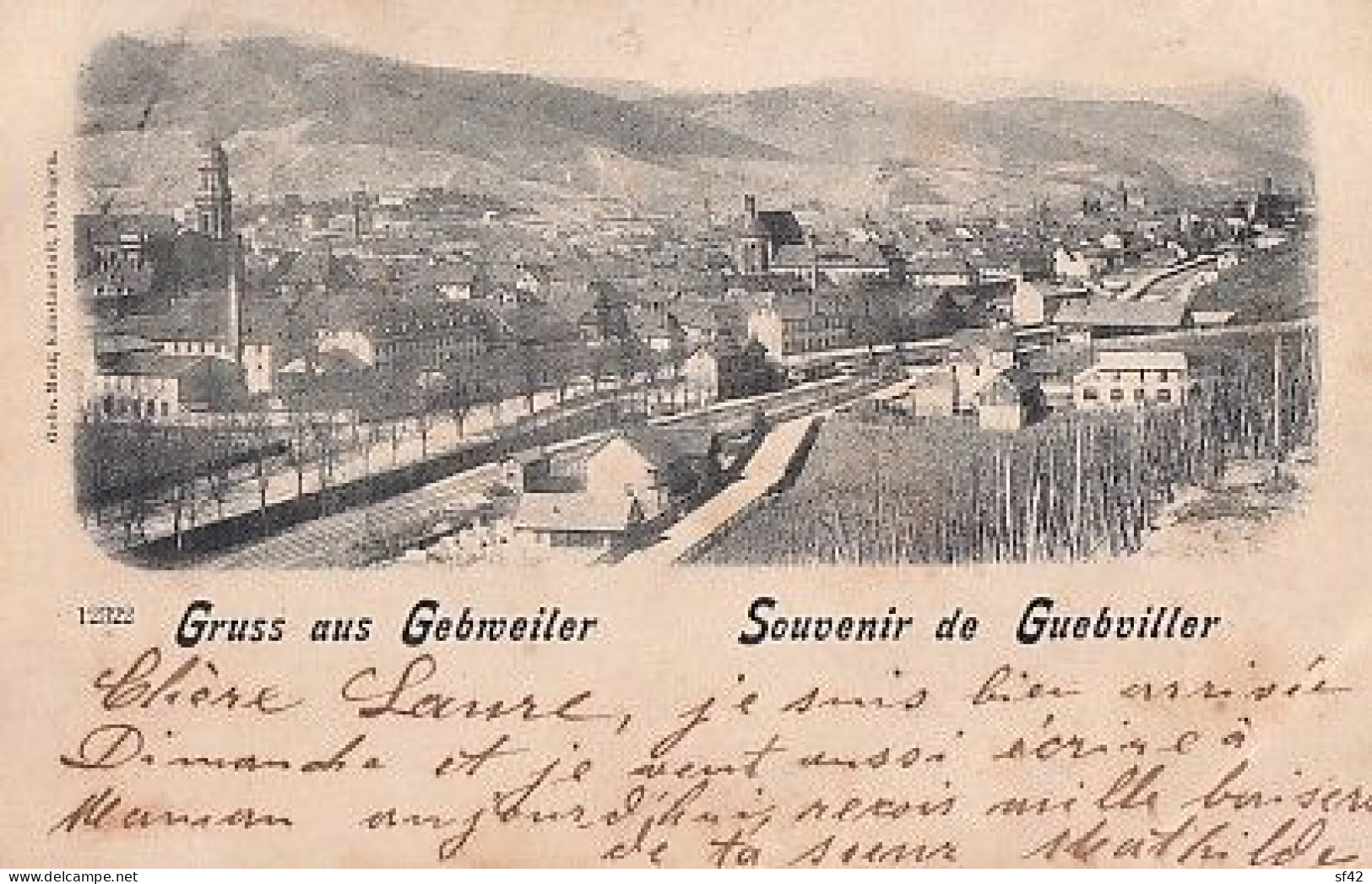 GRUSS AUS GEBWEILER      SOUVENIR DE GUEBVILLER      PREECURSEUR - Guebwiller