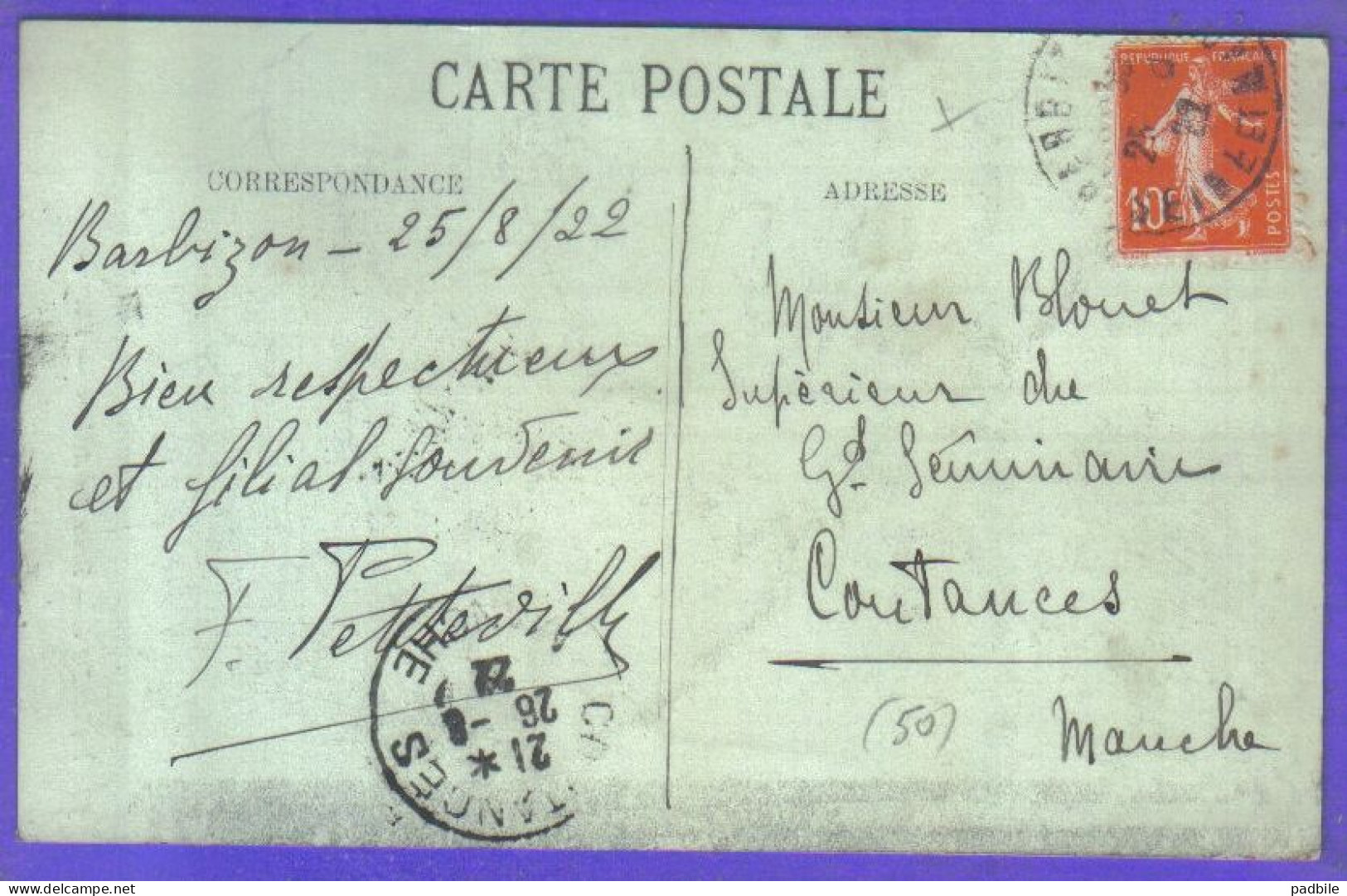 Carte Postale 77. Barbizon  Route Des Artistes  Très Beau Plan - Barbizon