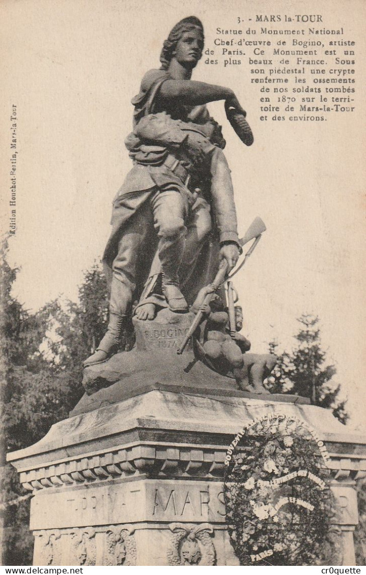 # THEME - MILITARIA / MARS LA TOUR Aux MORTS De 1870 - Monuments Aux Morts