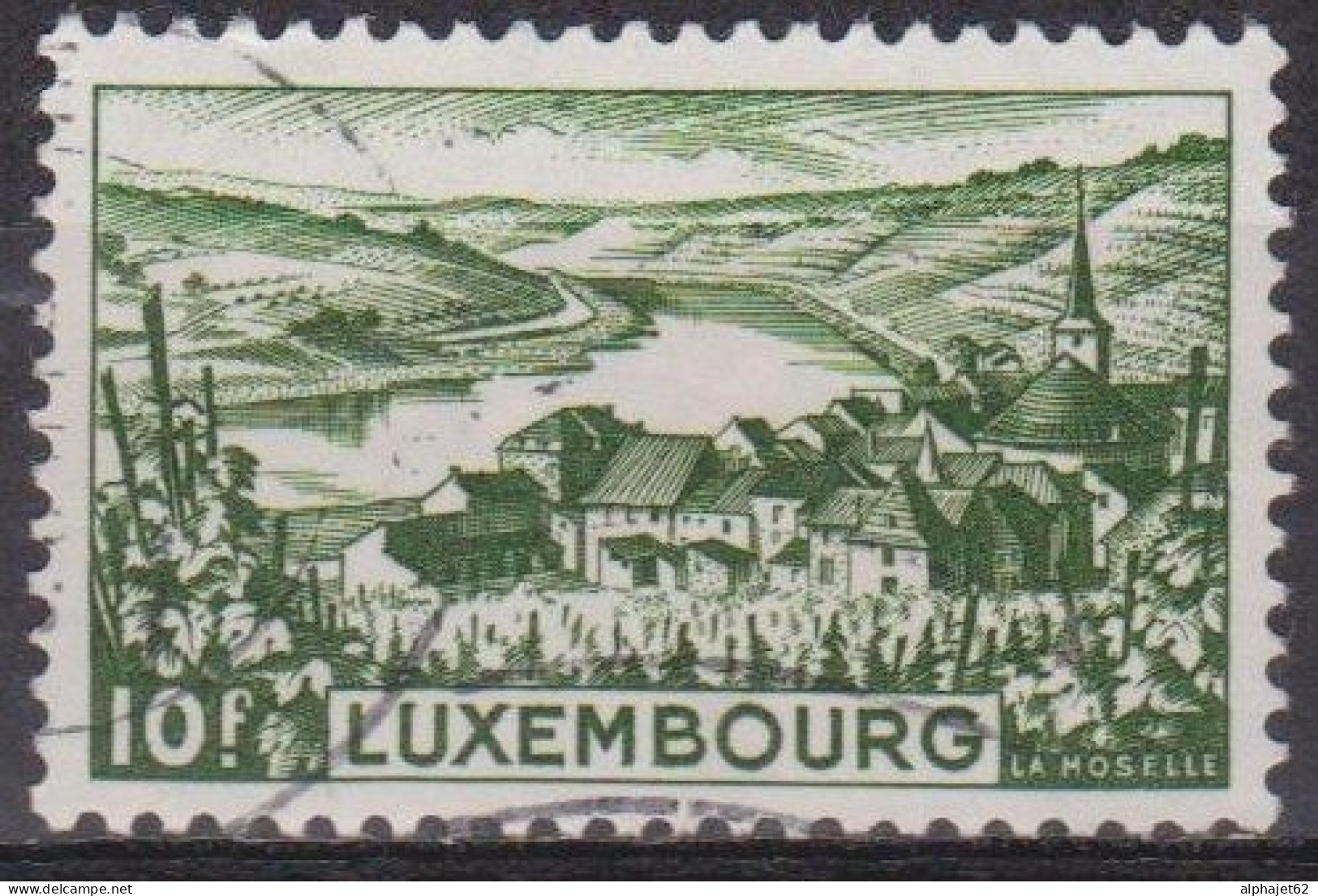 Paysage - LUXEMBOURG - La Moselle - N° 407 - 1948 - Oblitérés