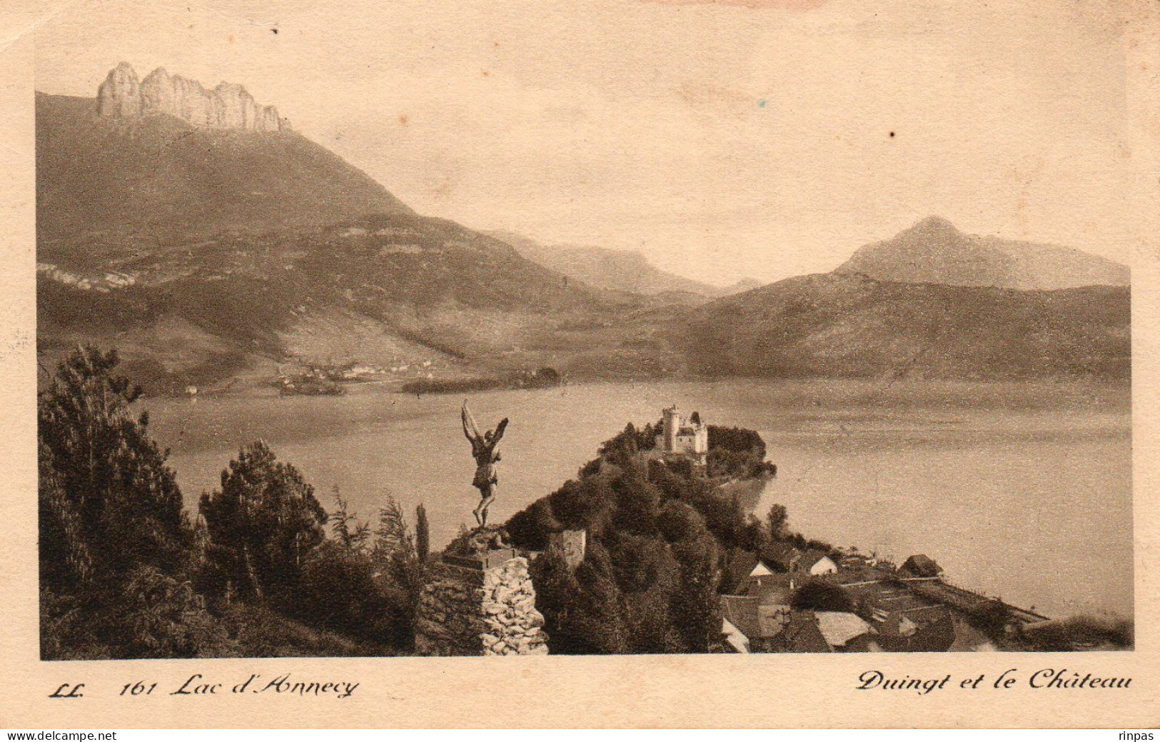 (74) DUINGT Et Le Chateaux Le Lac Annecy 1937 ( Haute Savoie ) - Duingt