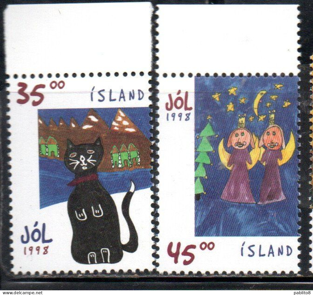 ISLANDA ICELAND ISLANDE 1998 CHRISTMAS NATALE NOEL WEIHNACHTEN NAVIDAD JOL COMPLETE SET SERIE COMPLETA MNH - Neufs