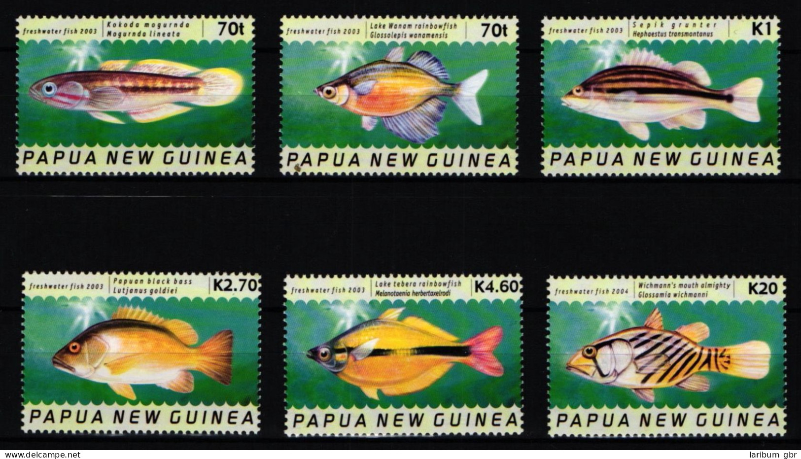 Papua Neuguinea 1039-1044 Postfrisch Fische #KC198 - Papua New Guinea