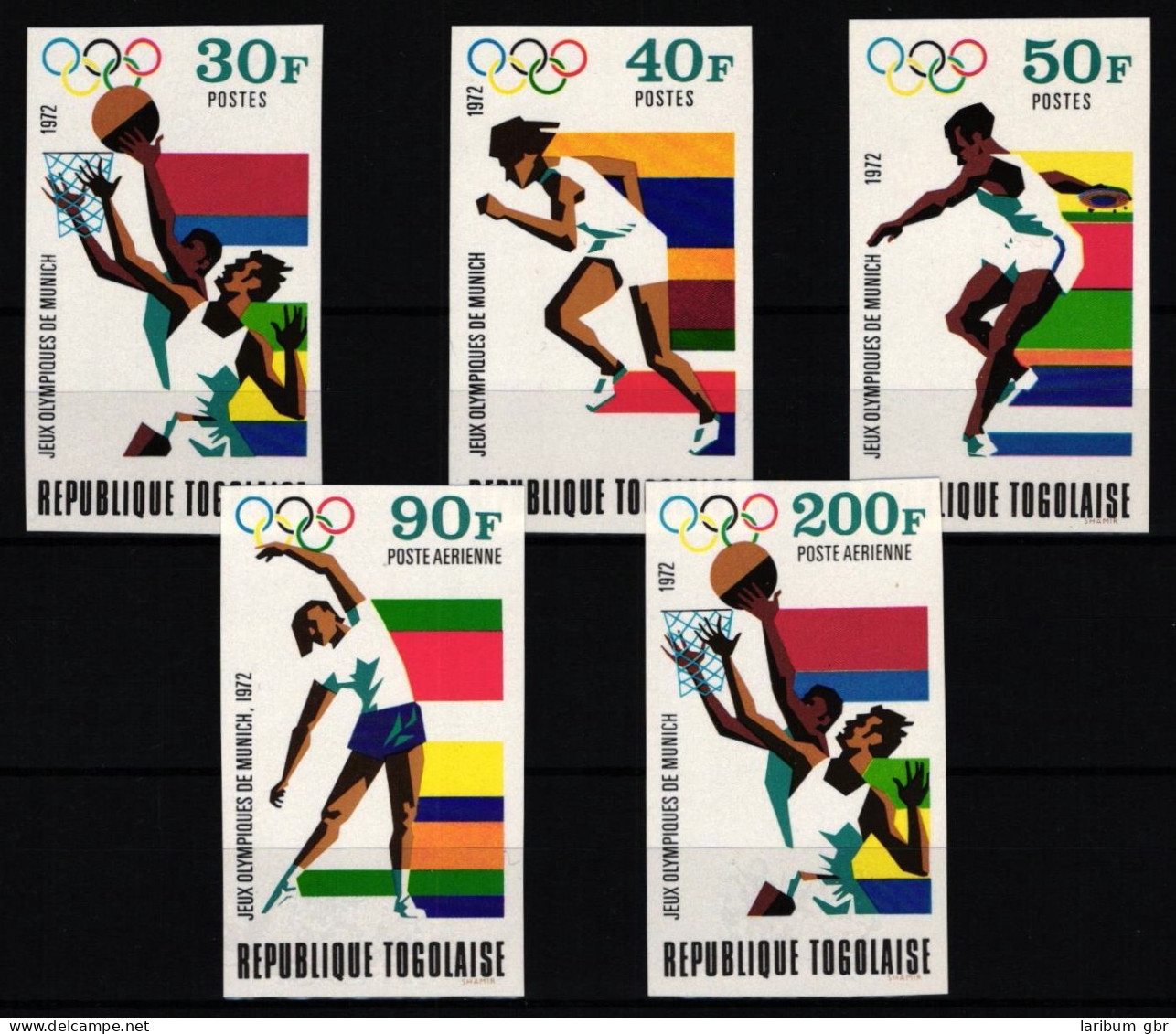 Togo 930-934 B Postfrisch Olympische Spiele #KC323 - Togo (1960-...)