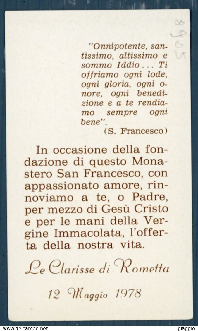 °°° Santino N. 8905 - S. Francesco Benedice Gli Uccelli °°° - Religión & Esoterismo