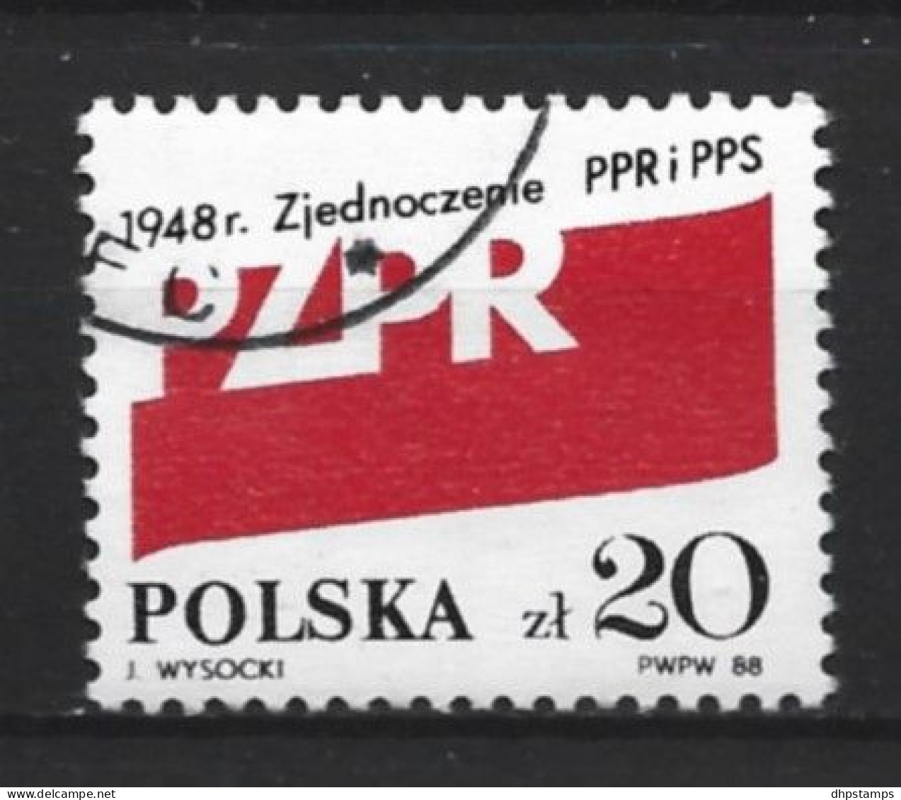 Polen 1988 Worker's Party 40th Anniv Y.T. 2990 (0) - Usados