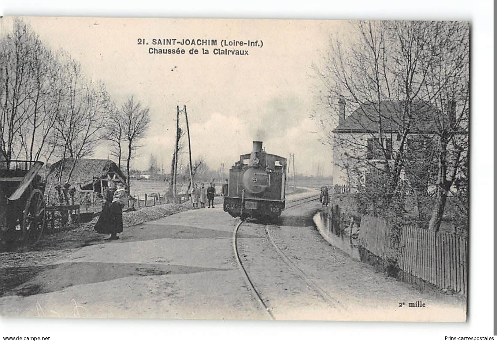 CPA 44 St Joachim Chaussée De La Clairvaux Et Le Train Tramway - Saint-Joachim