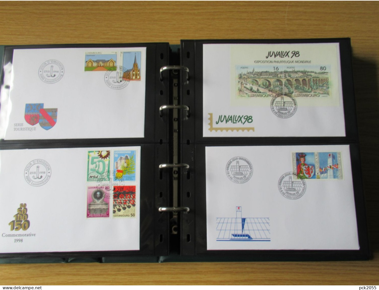 Luxemburg FDC Sammlung 1981 - bis Anfang 2002 in 2 Leuchtturm Alben mit Hüllen ansehen  ( Album 2/3 )