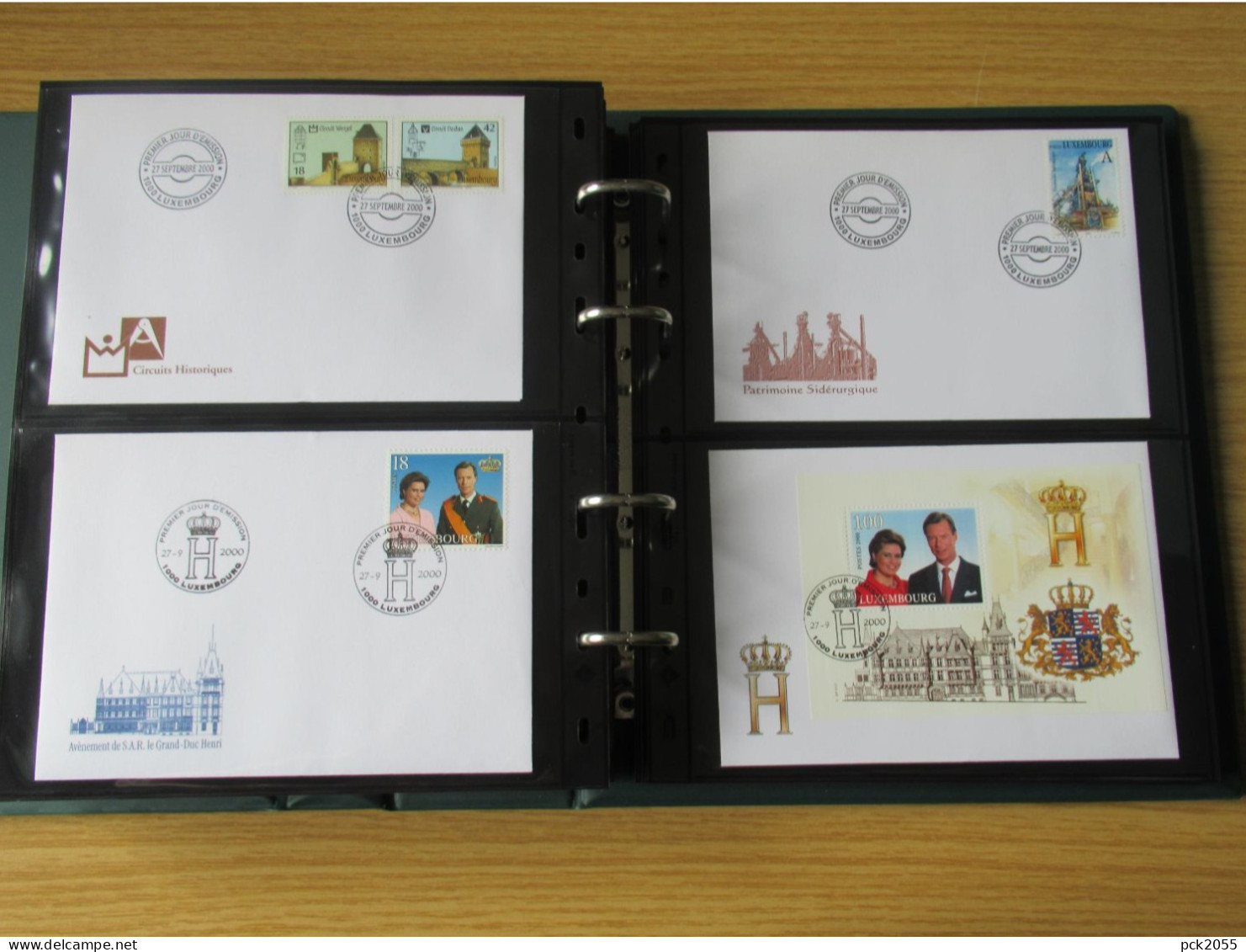 Luxemburg FDC Sammlung 1981 - bis Anfang 2002 in 2 Leuchtturm Alben mit Hüllen ansehen  ( Album 2/3 )