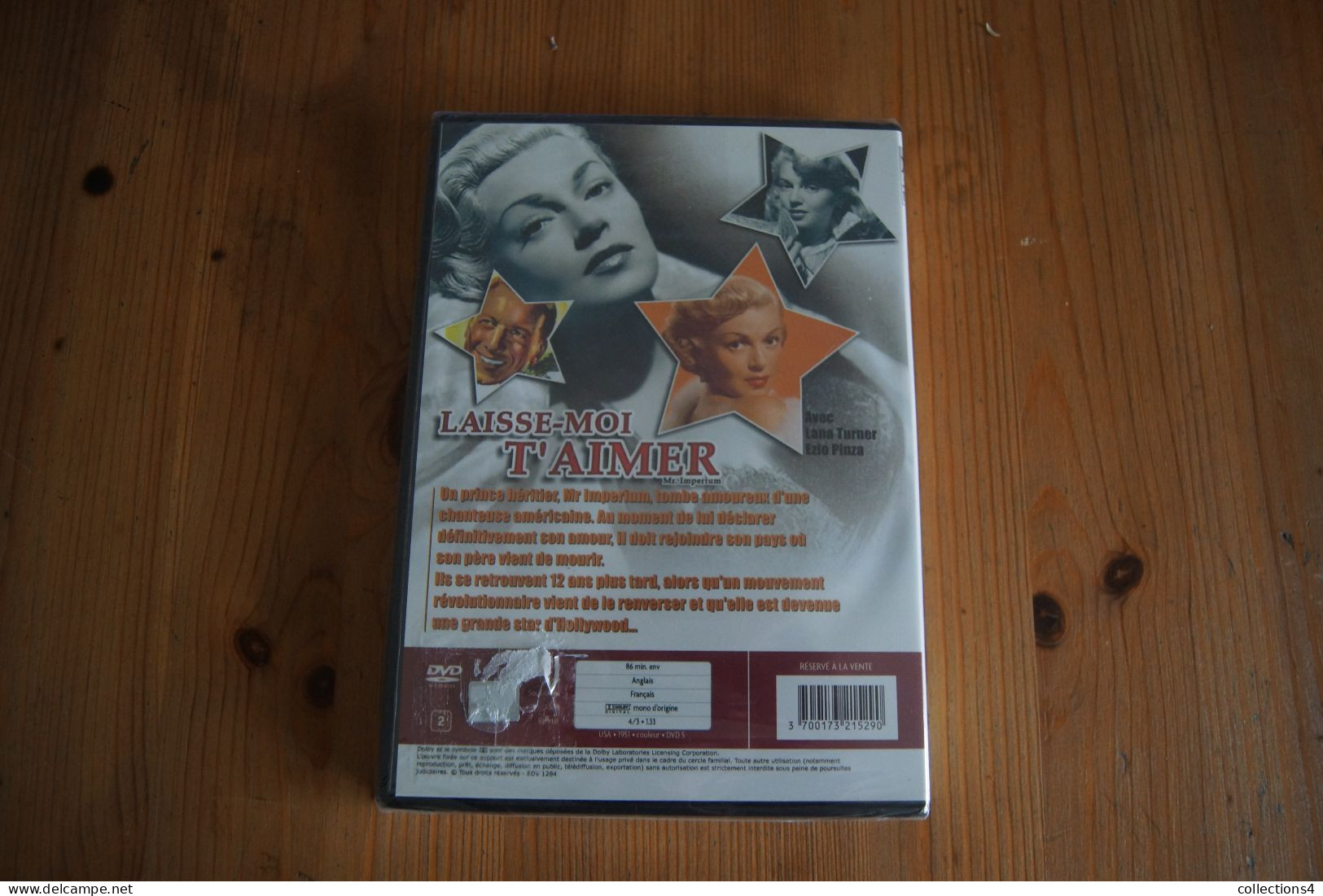 LAISSE MOI T AIMER LANA TURNER EZIO PINZA  DVD NEUF SCELLE SORTIE 1951 - Drame