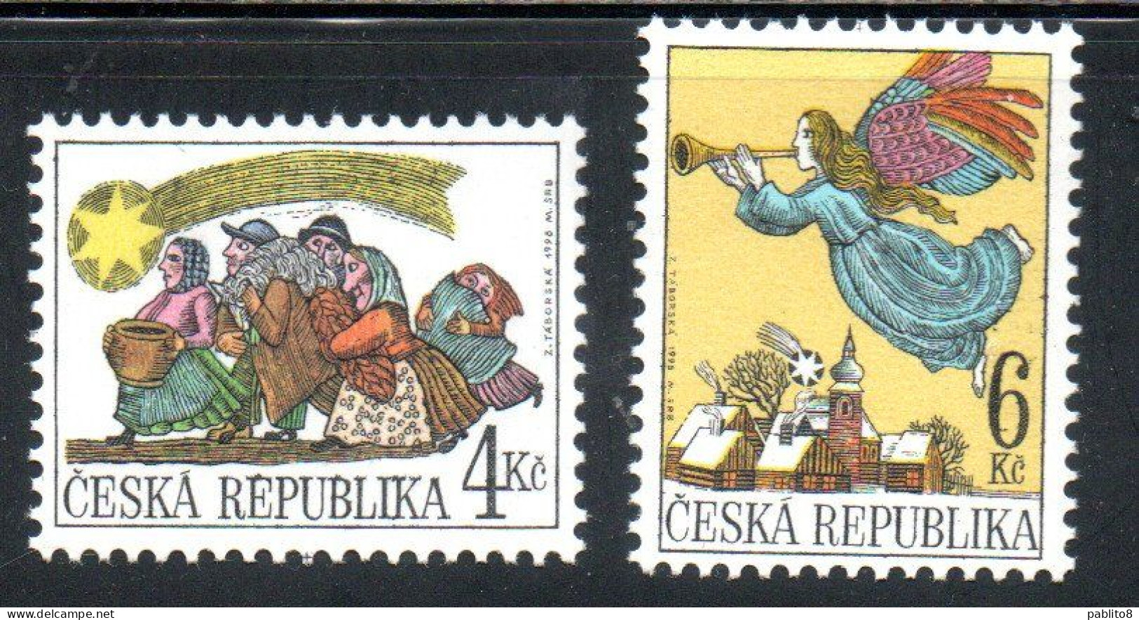 CZECHOSLOVAKIA CZECH REPUBLIC CECA REPUBBLICA 1998 CHRISTMAS NATALE NOEL WEIHNACHTEN NAVIDAD COMPLETE SET SERIE MNH - Ungebraucht