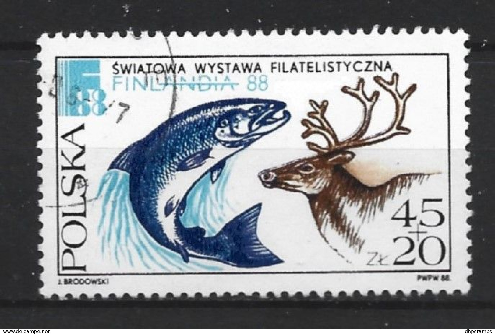 Polen 1988 Fish Y.T. 2955 (0) - Oblitérés