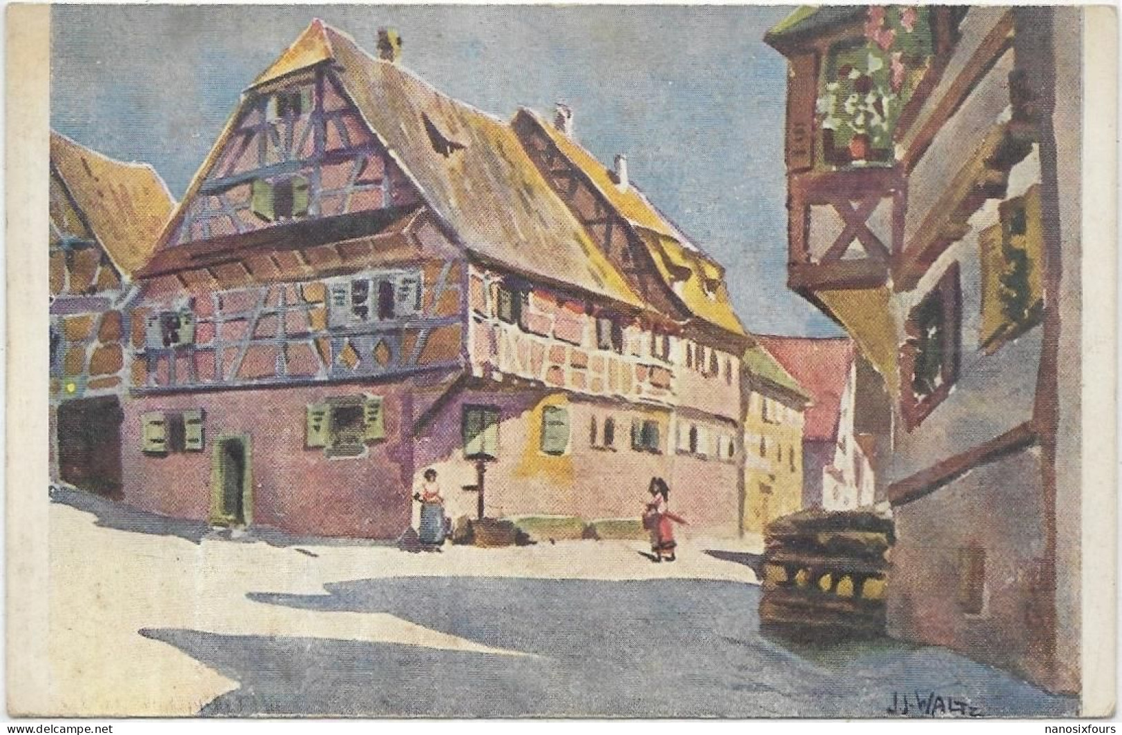 ILLUSTRATEURS   J J WALTZ HANSI. N 36 OBERBRONN  ALSACE - Hansi