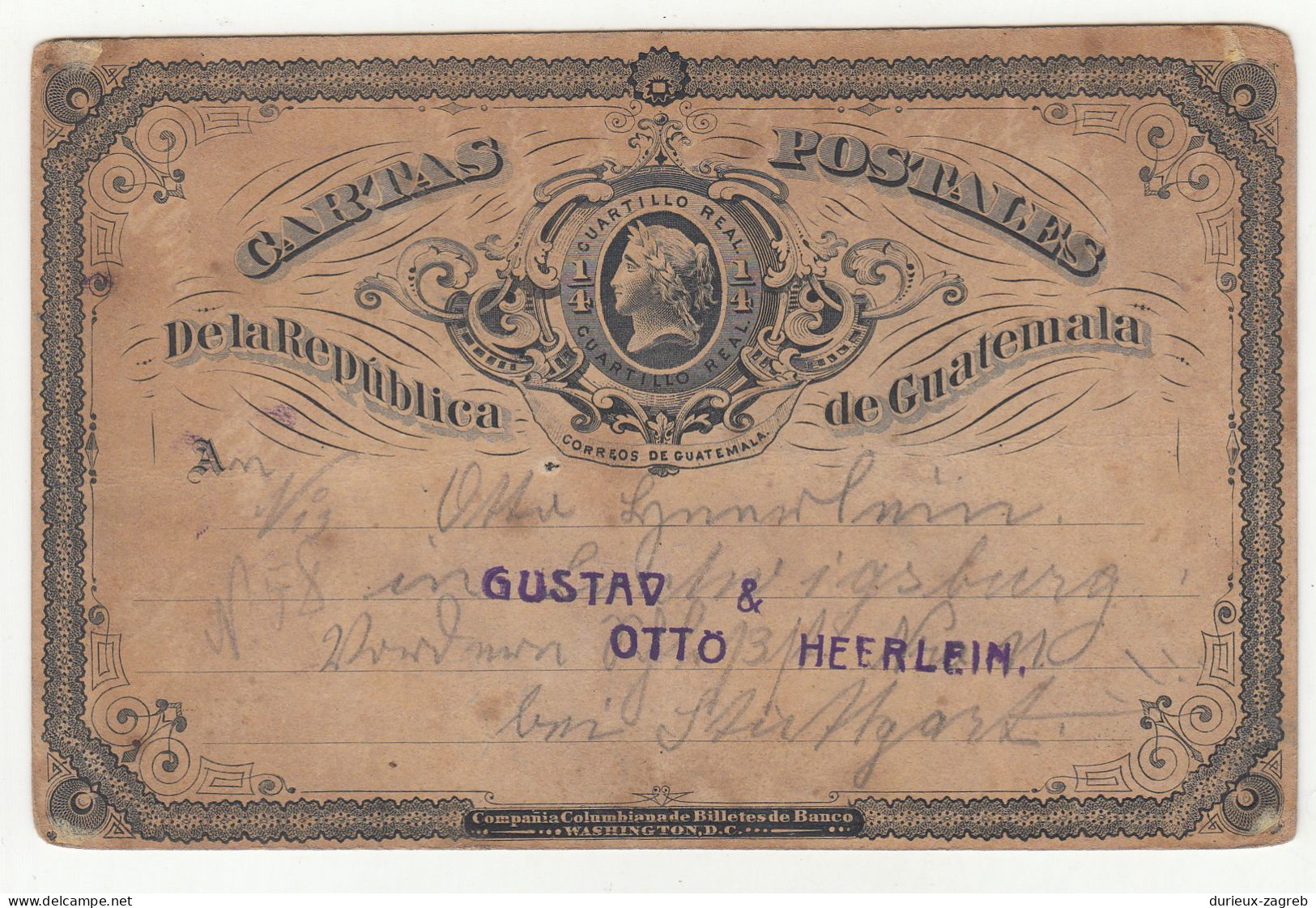 Guatemala Old Postal Stationery Postcard Posted? B240401 - Guatemala