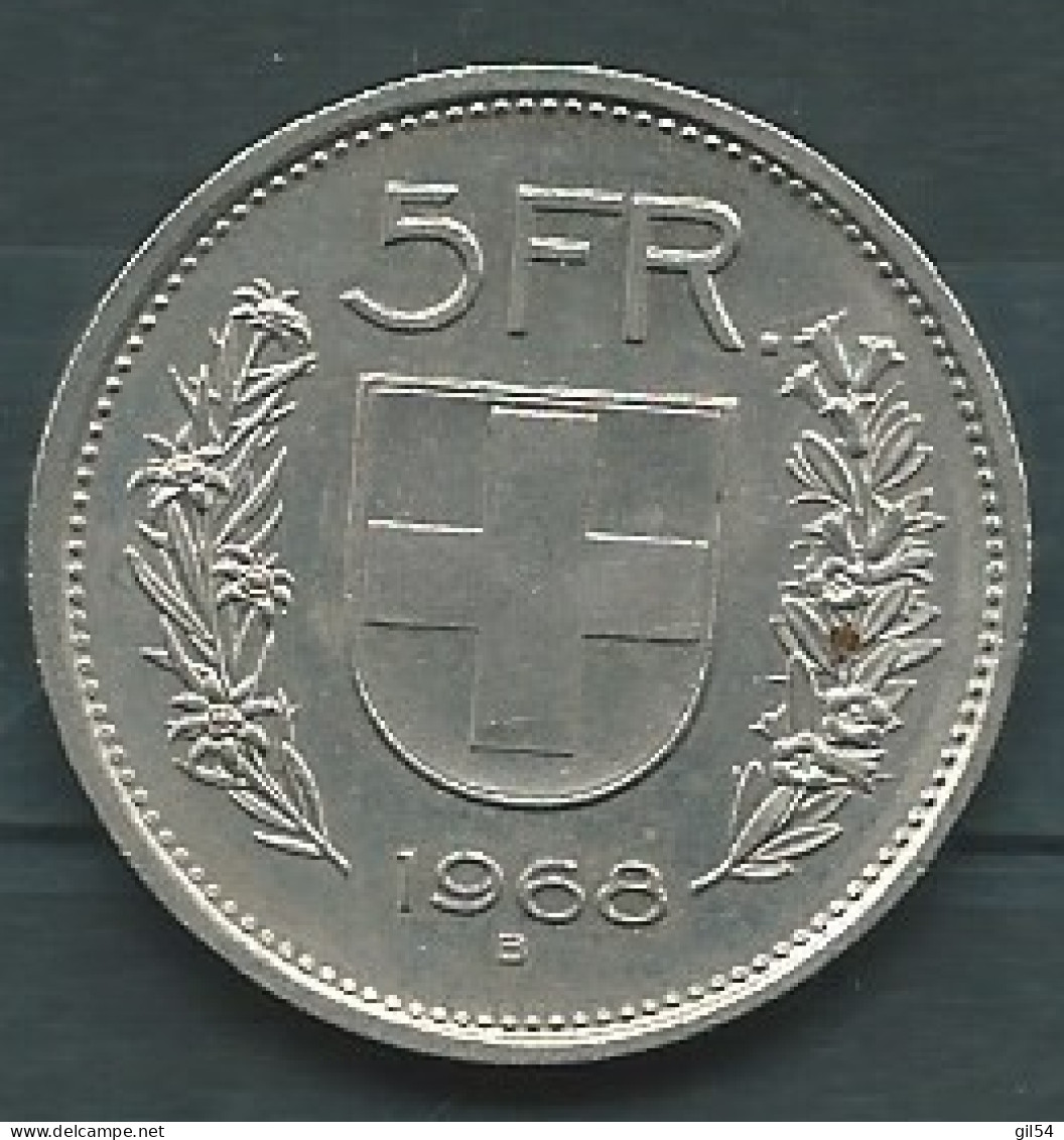 SUISSE Pièce De 5 FRANCS  ANNEE 1968  -  Pieb 24802 - 1/2 Franken