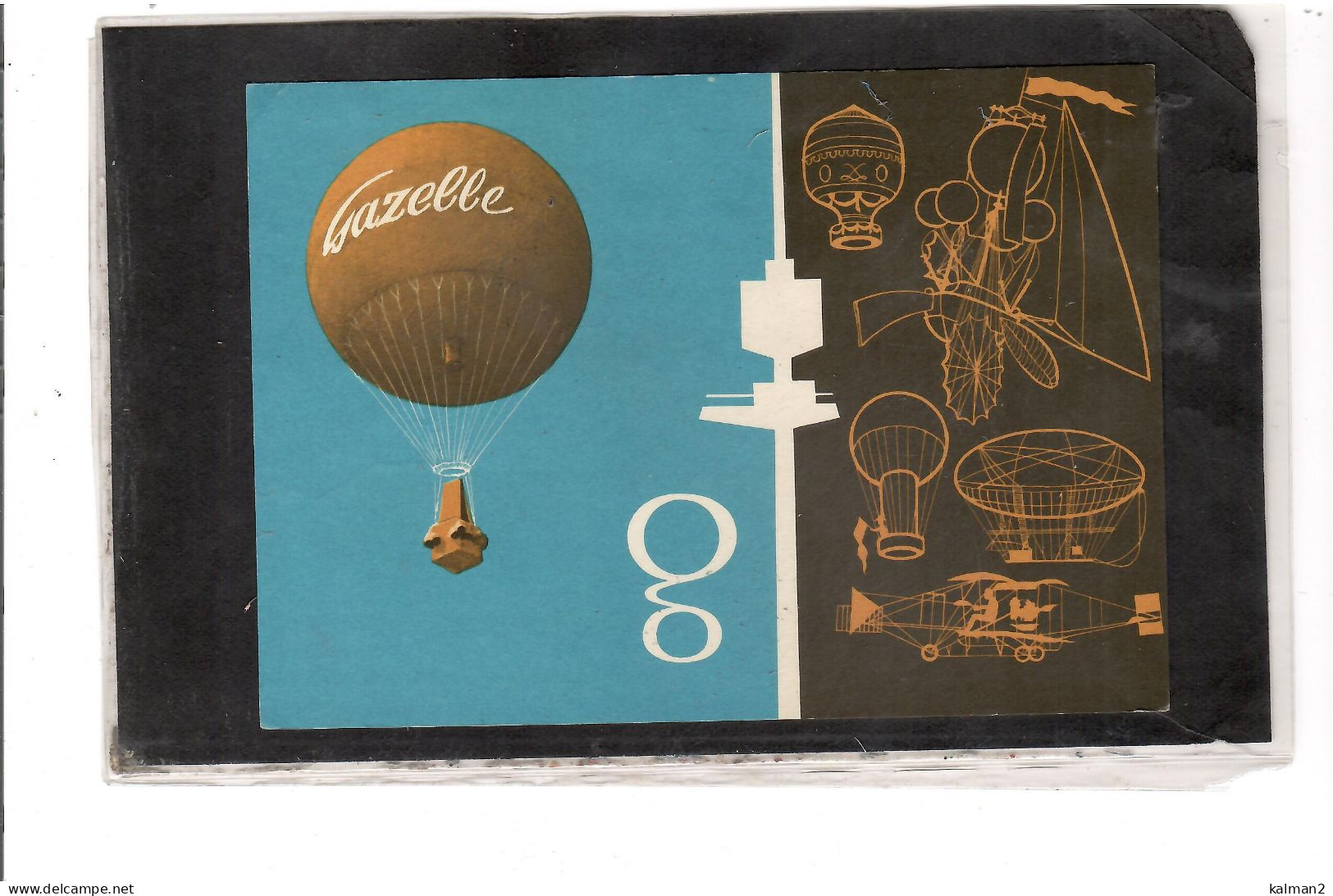 TEM20496 - WIEN 28.6.64  /   6. SONDER-BALLONFLUG -  NETTO KATALOG NR. 6a - BALLON " OE-DZG GAZELLE " - Airships