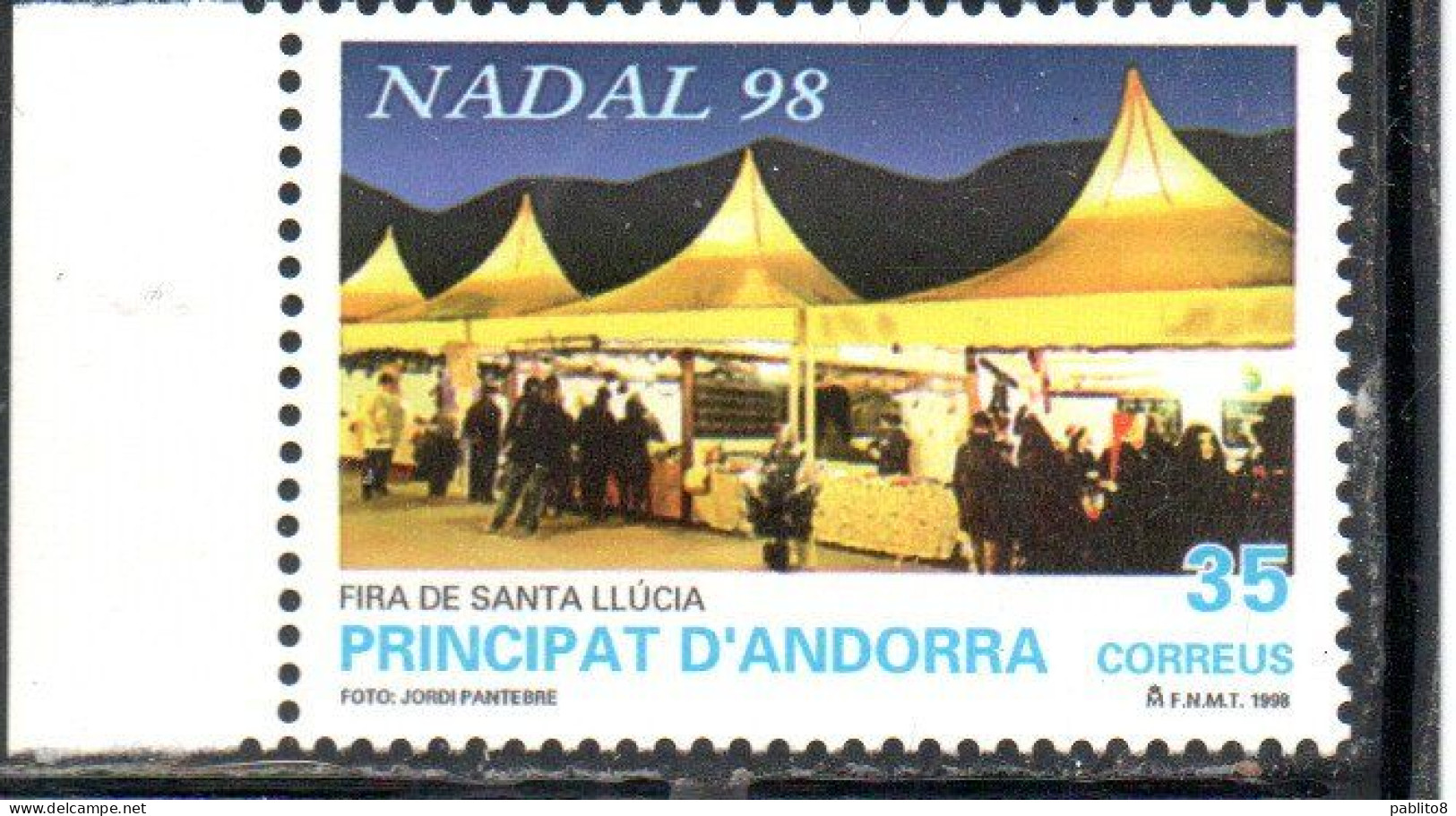 ANDORRE PRINCIPAT ANDORRA 1998 CHRISTMAS NATALE NOEL WEIHNACHTEN NAVIDAD 35p MNH - Nuevos