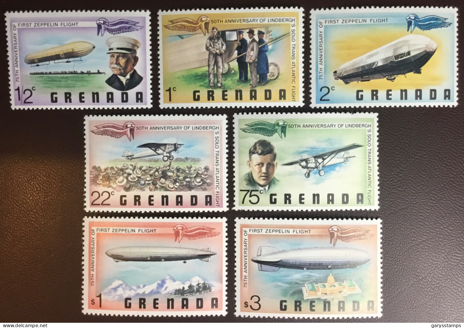 Grenada 1978 Zeppelin & Lindbergh Anniversaries MNH - Grenada (1974-...)