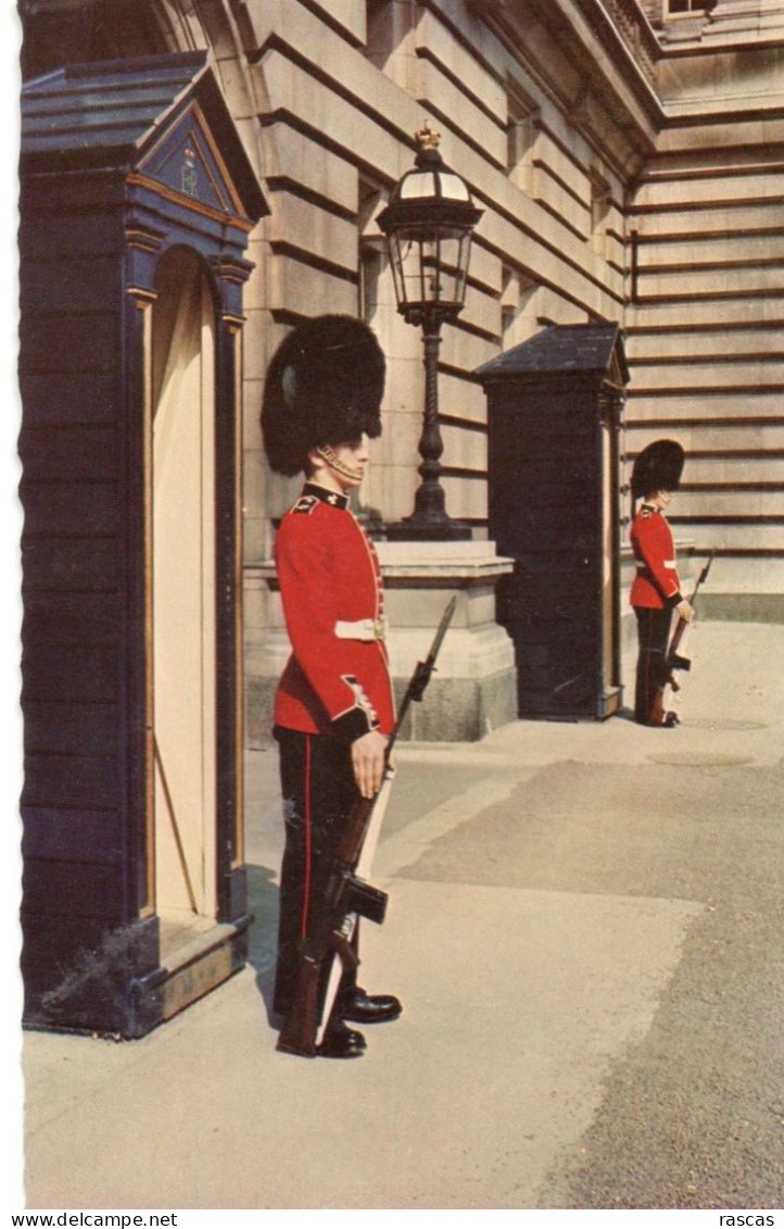 CPSM - S - ANGLETERRE - LONDON - LONDRES - IRISH GUARDS ON SENTRY DUTY AT BUCKINGHAM PALACE - Buckingham Palace