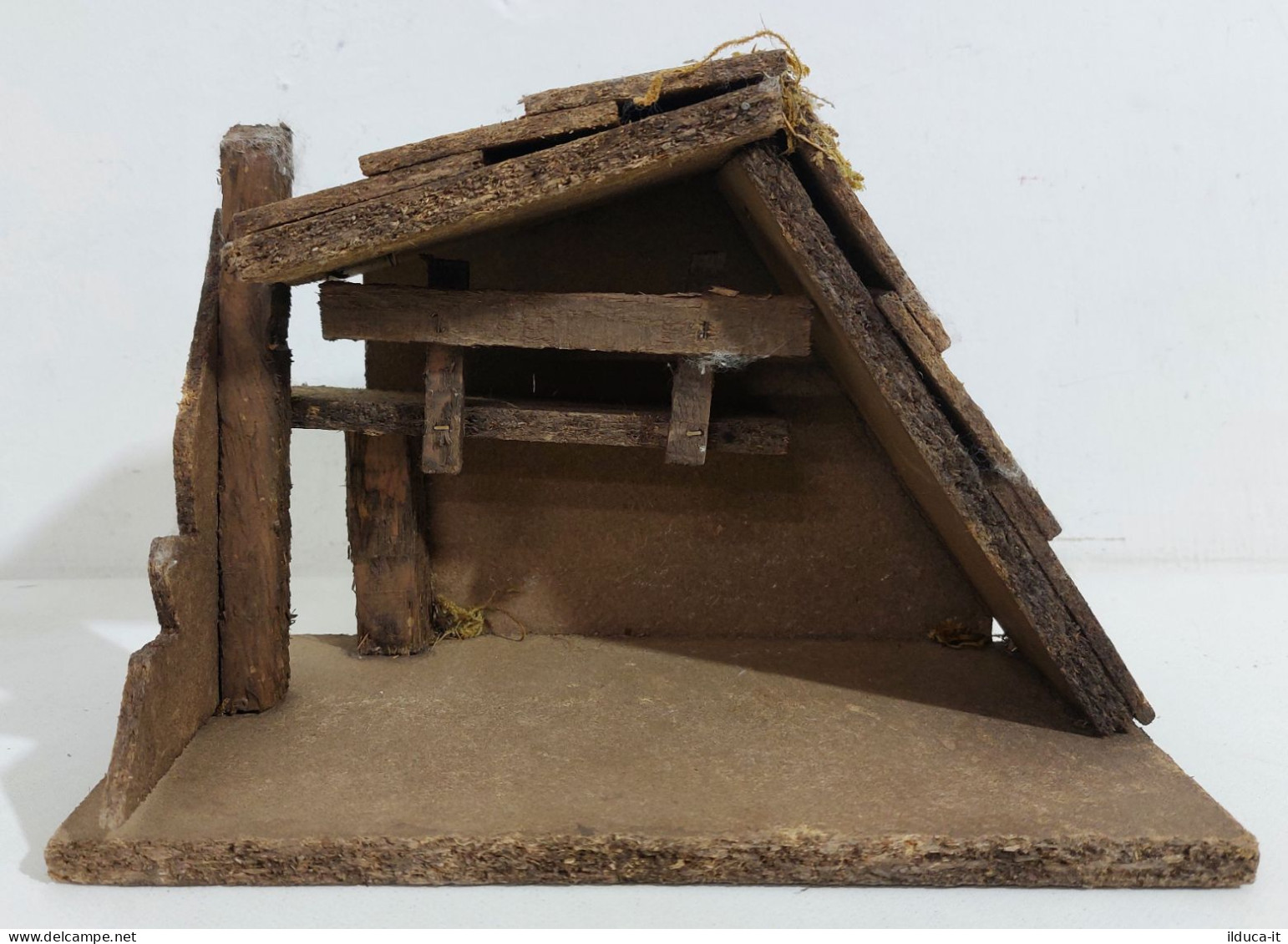 54803 Presepe - Casetta / Grotta In Legno - 24x12 Cm - Weihnachtskrippen