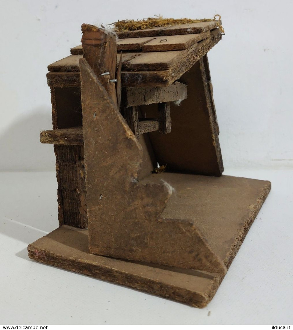 54803 Presepe - Casetta / Grotta In Legno - 24x12 Cm - Nacimientos - Pesebres