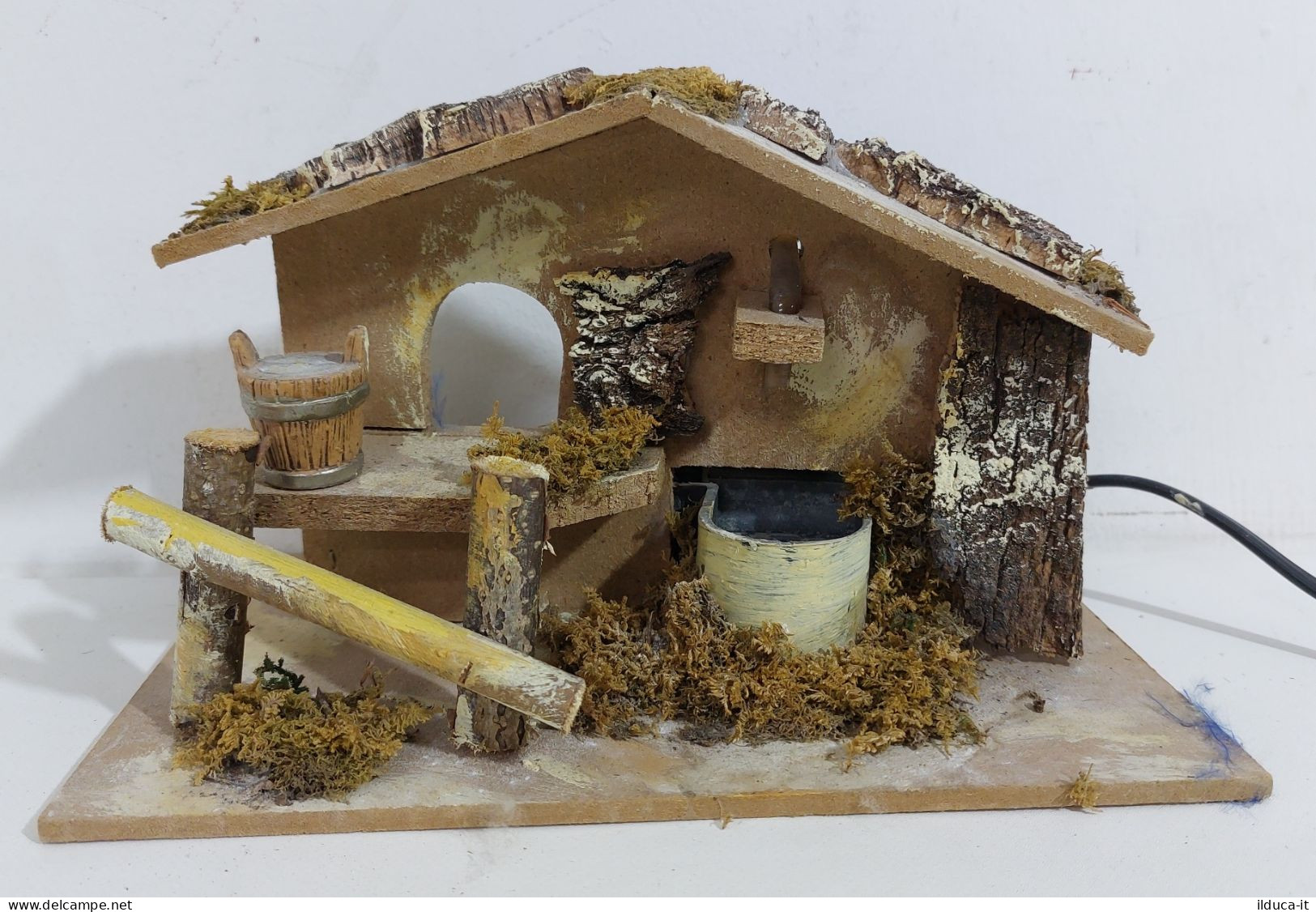 54804 Presepe - Casetta Con Pozzo - 24x14 Cm - Crèches De Noël