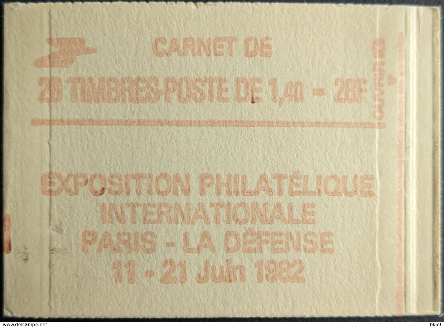 2102 C8 Conf. 8? Date Haute 6/ 6.4.80 Carnet Fermé Sabine 1.40F Rouge - Moderne : 1959-...