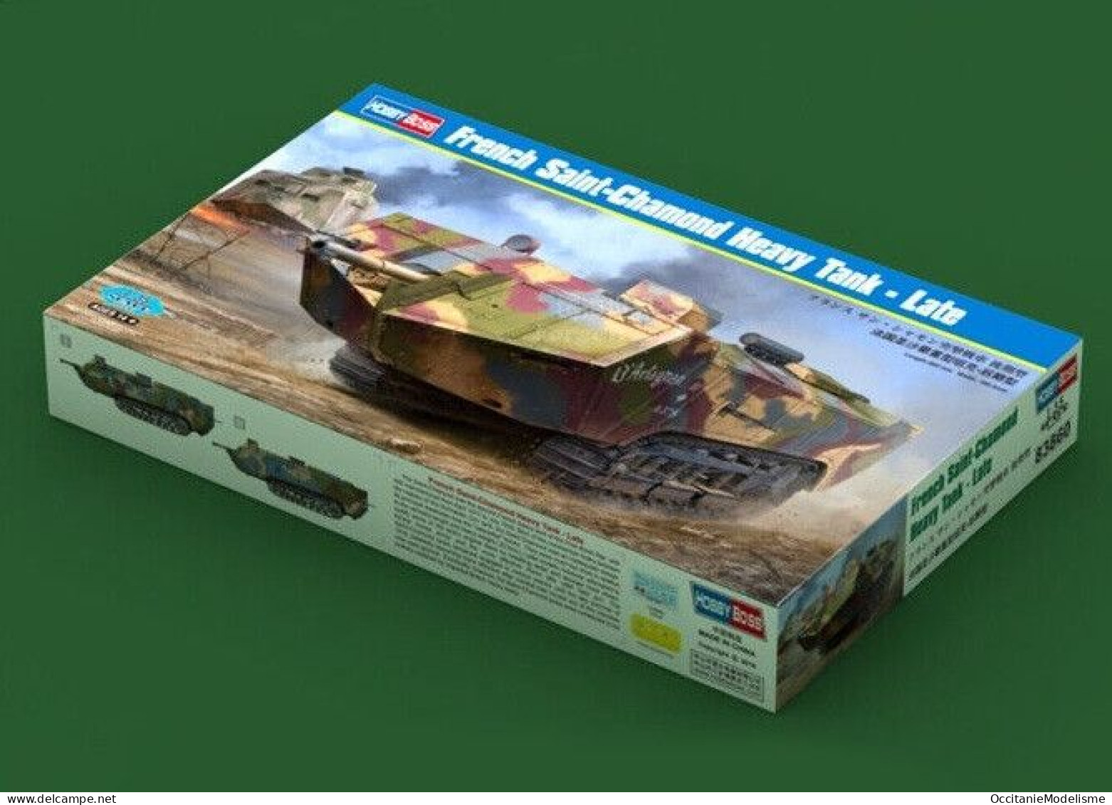 HobbyBoss - Char French Saint-Chamond Heavy Tank Late Maquette Kit Plastique Réf. 83860 Neuf NBO 1/35 - Véhicules Militaires