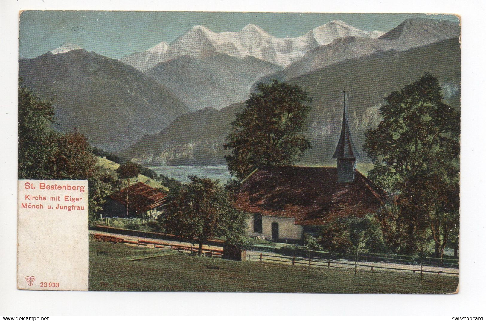 ST. BEATENBERG Kirche Mit Eiger, Mönch U. Jungfrau - Beatenberg