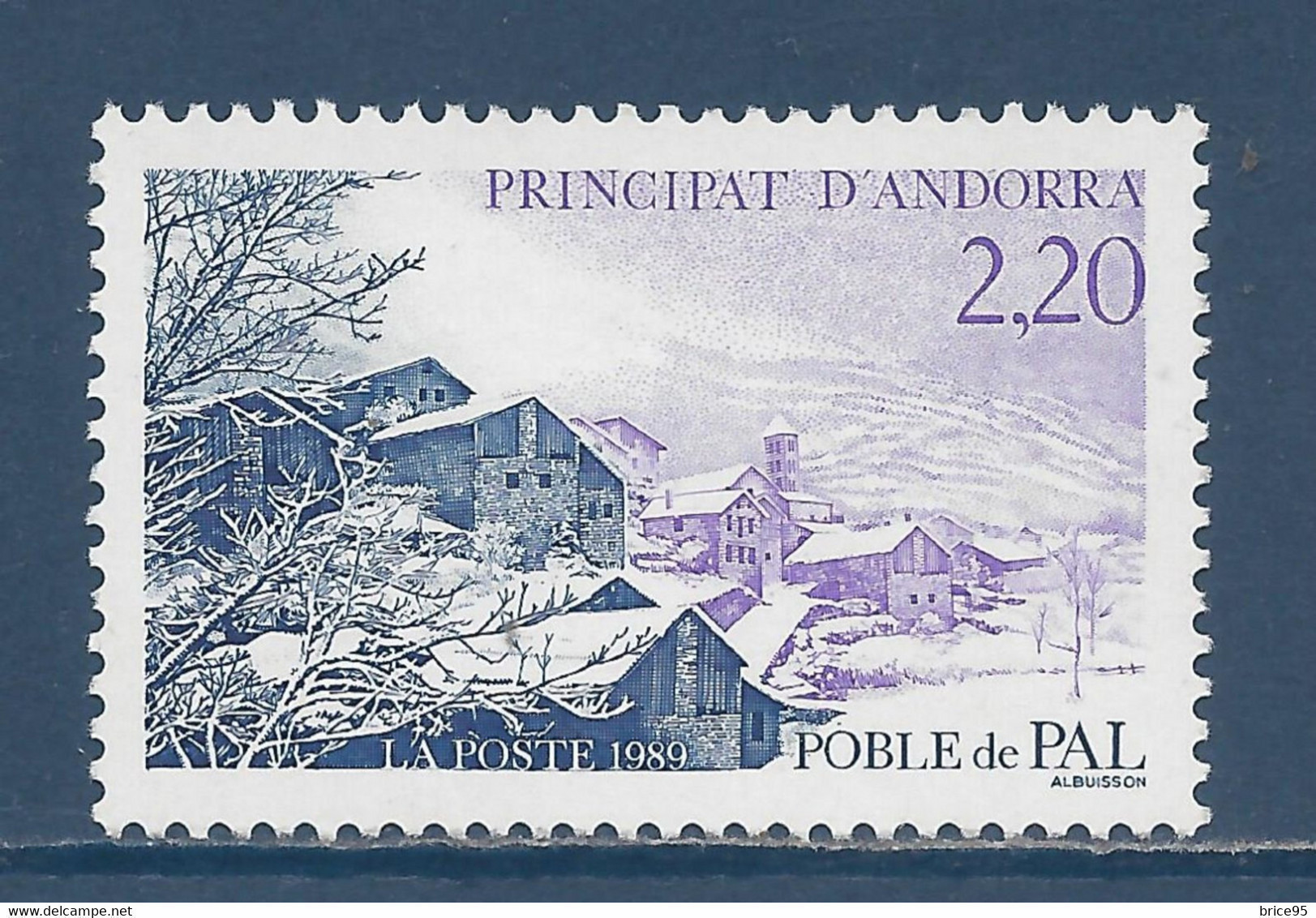 Andorre Français - YT N° 377 ** - Neuf Sans Charnière - 1989 - Nuevos